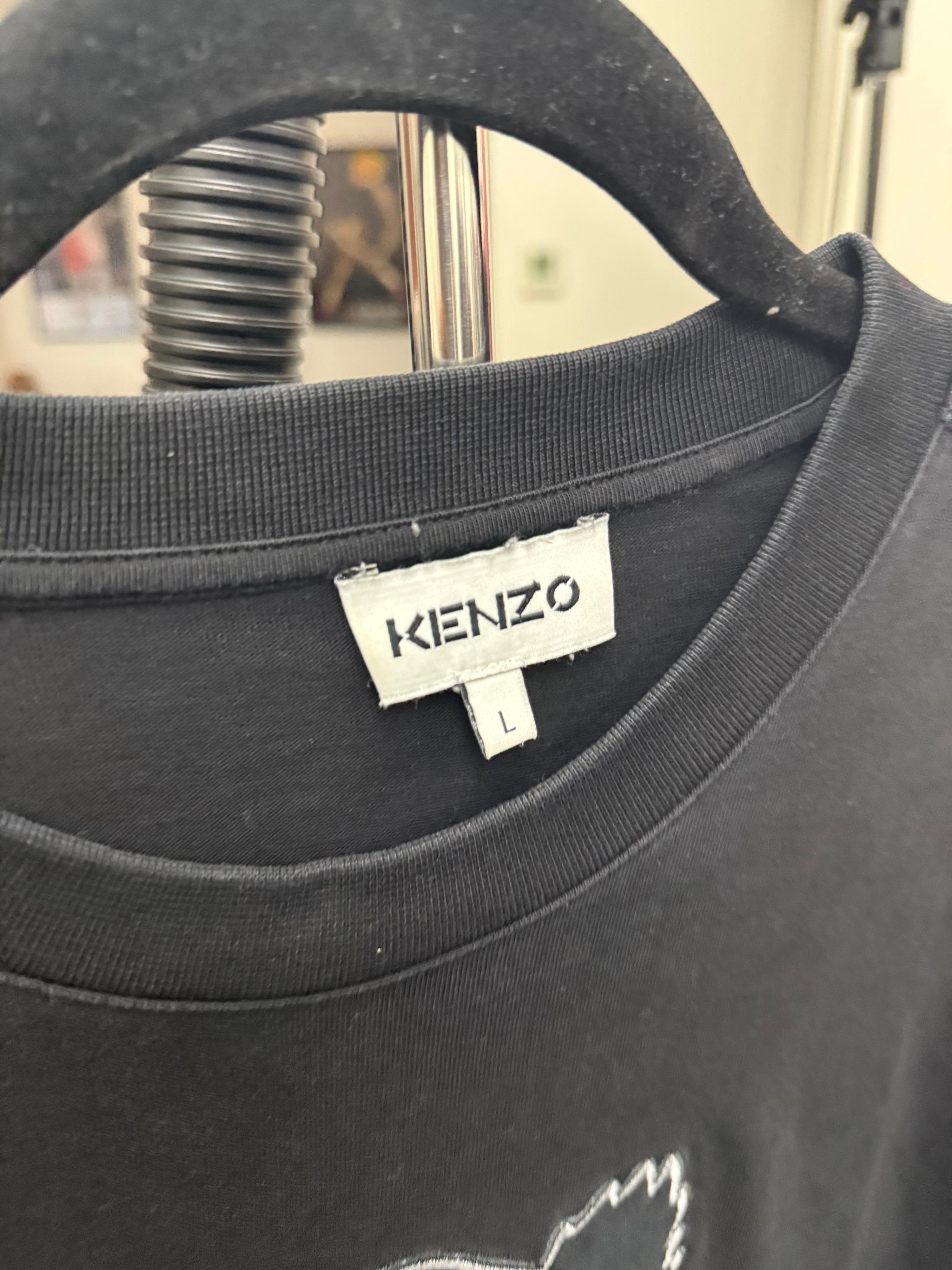 Kenzo Gradient Tiger Embroidered Oversized Heavy T-Shirt Black (Fits L-XL) thumbnail 2