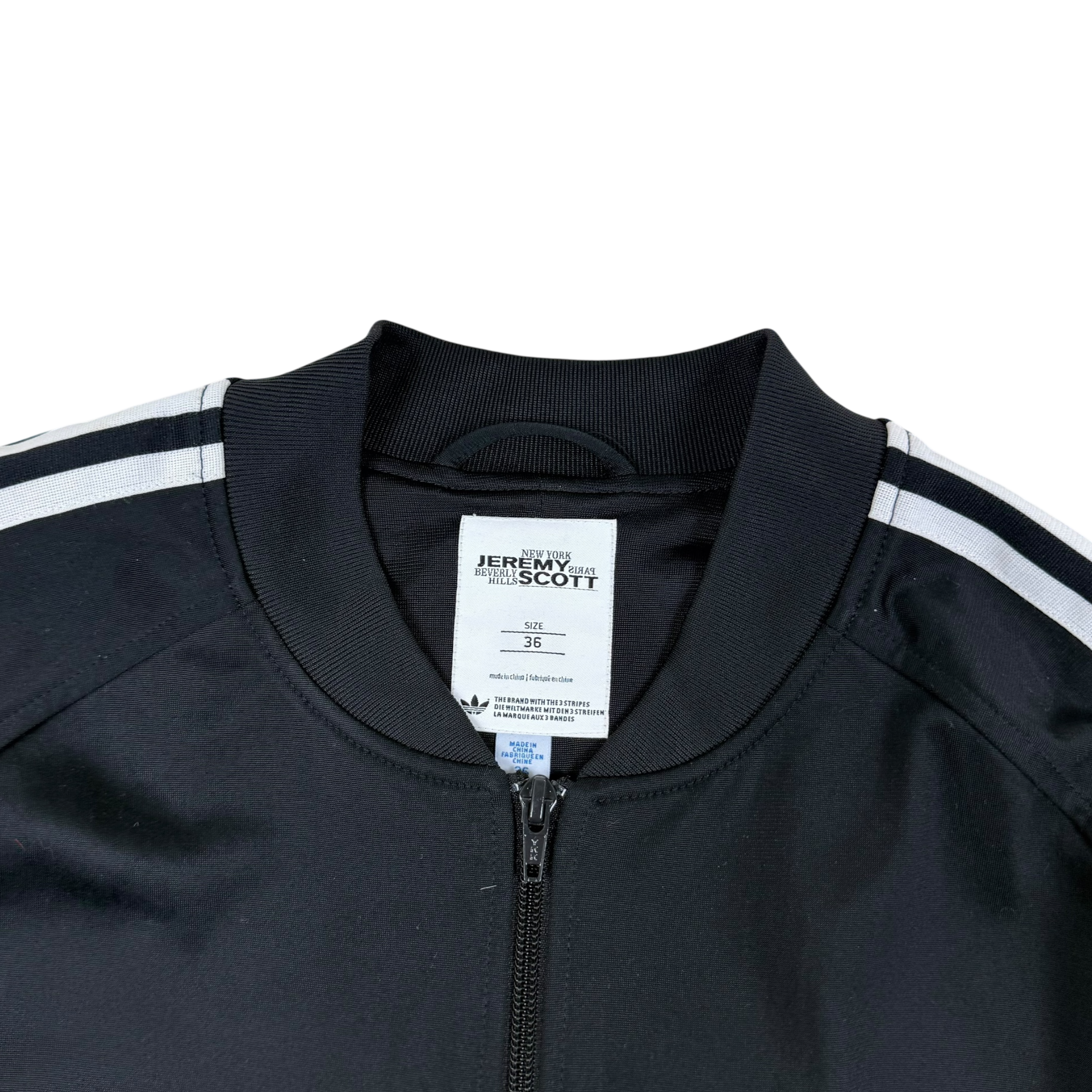 Jeremy Scott x Adidas Open Back Track Jacket Black (Fits M Womens) thumbnail 2