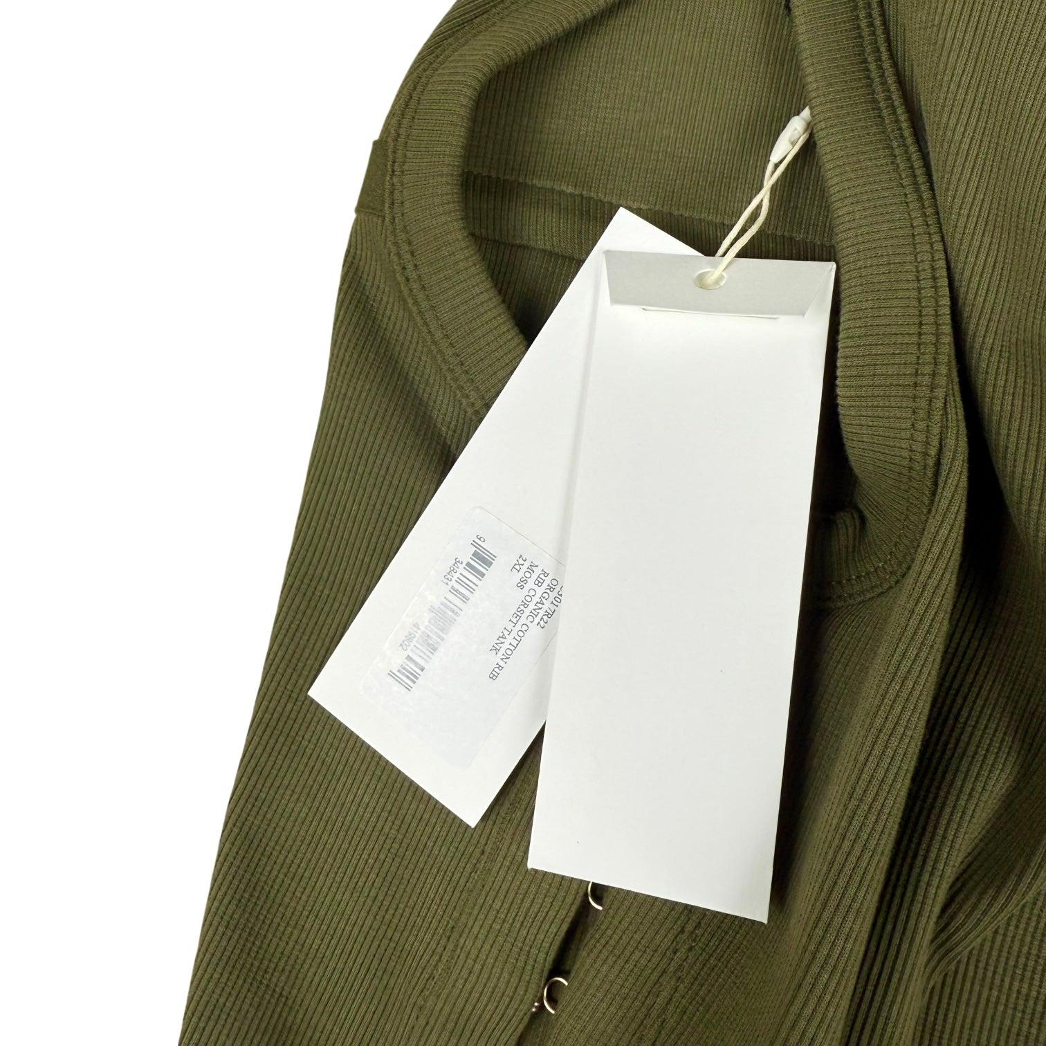 Dion Lee Rib Corset Tank Top Army Green (Fits M-XL Mens) thumbnail 6