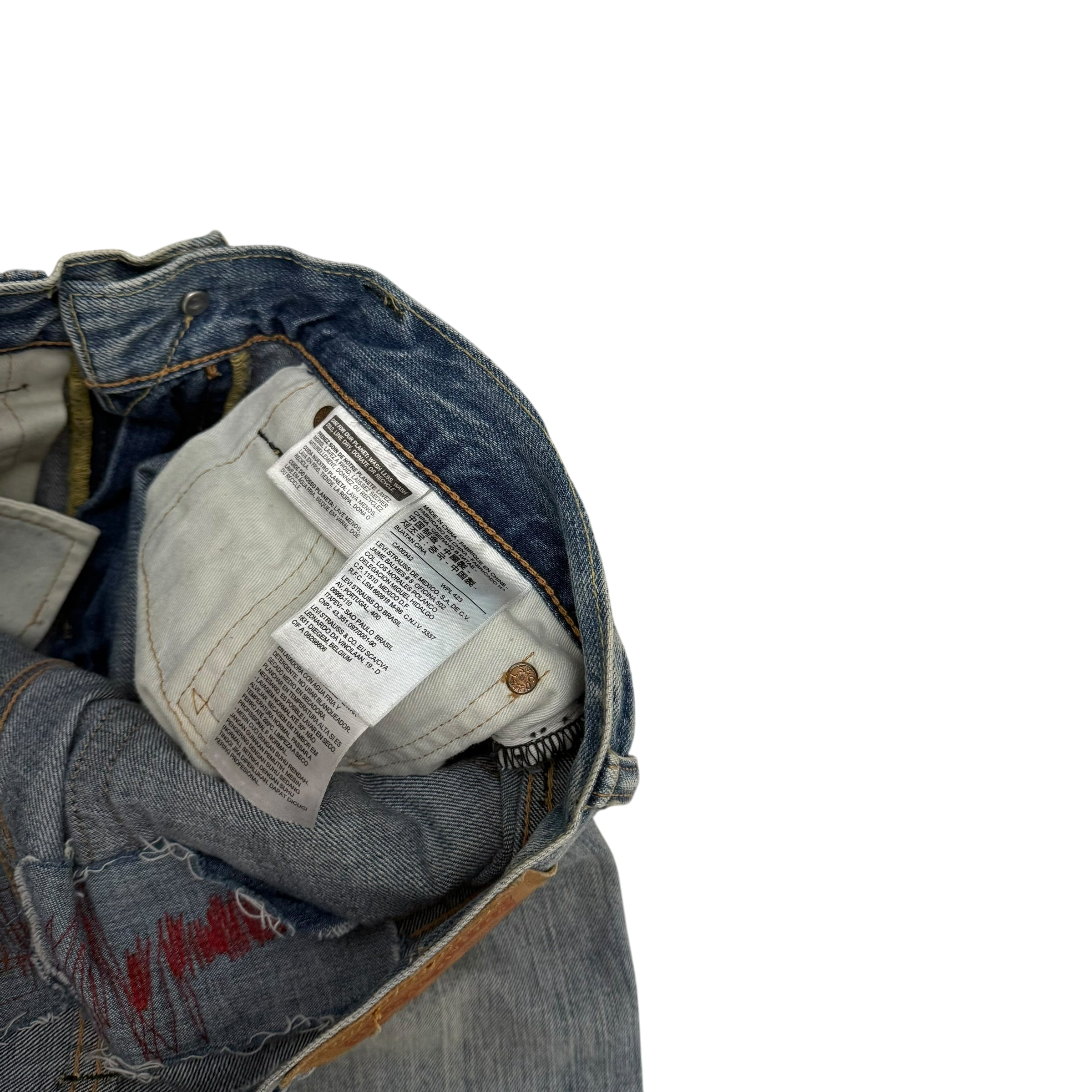 Levi’s 513 Custom Patchwork Jeans (Size 31”) thumbnail 7