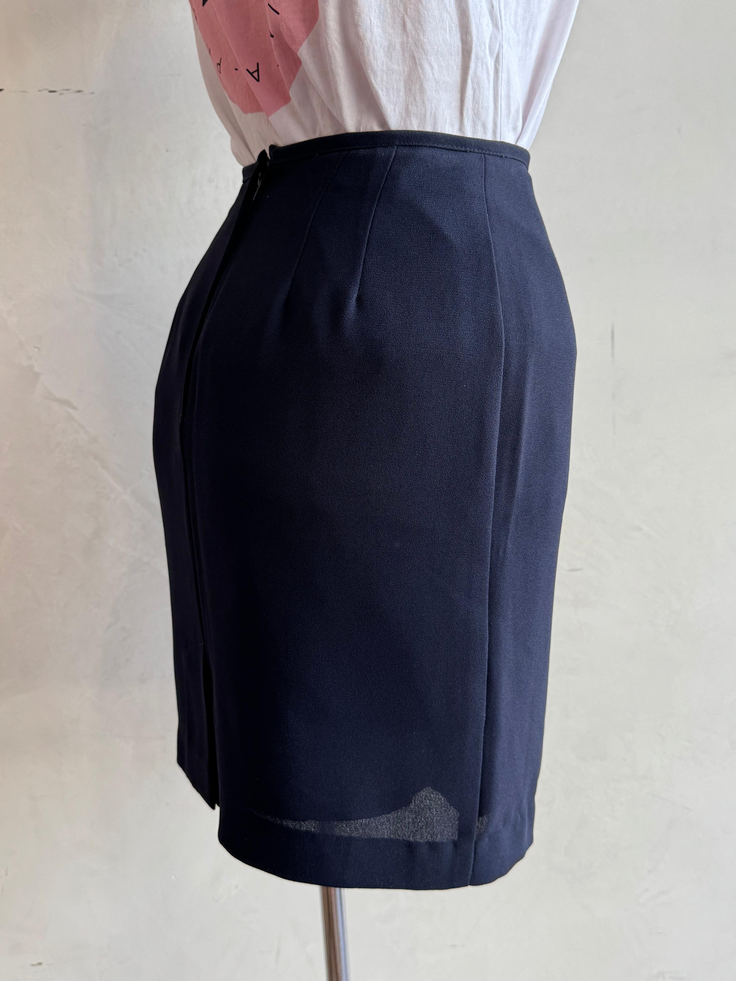 Vintage Table Eight Navy Mini Skirt - size XS thumbnail 5