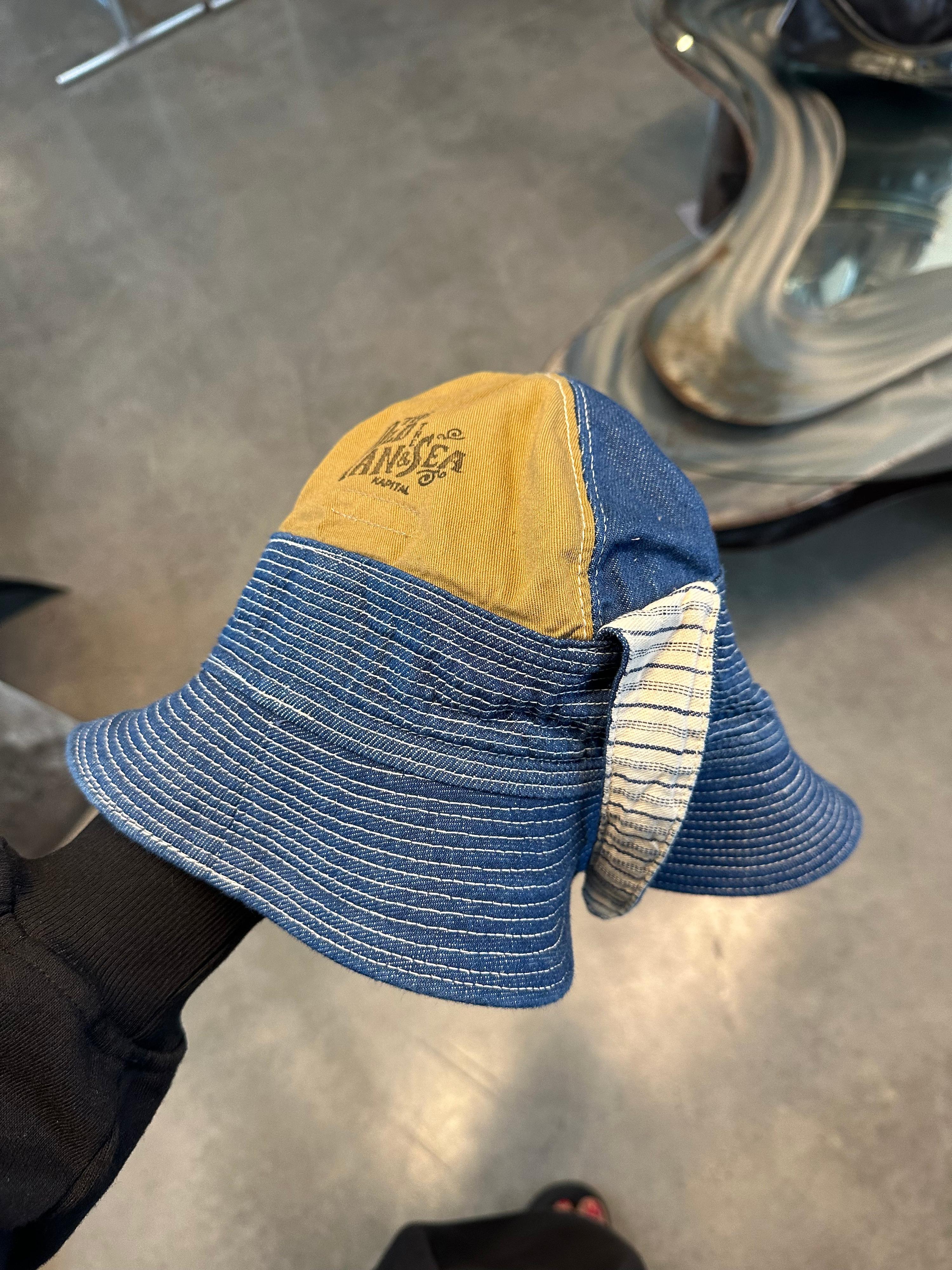 Kapital ‘The Old Man And The Sea’ Bucket Hat Indigo