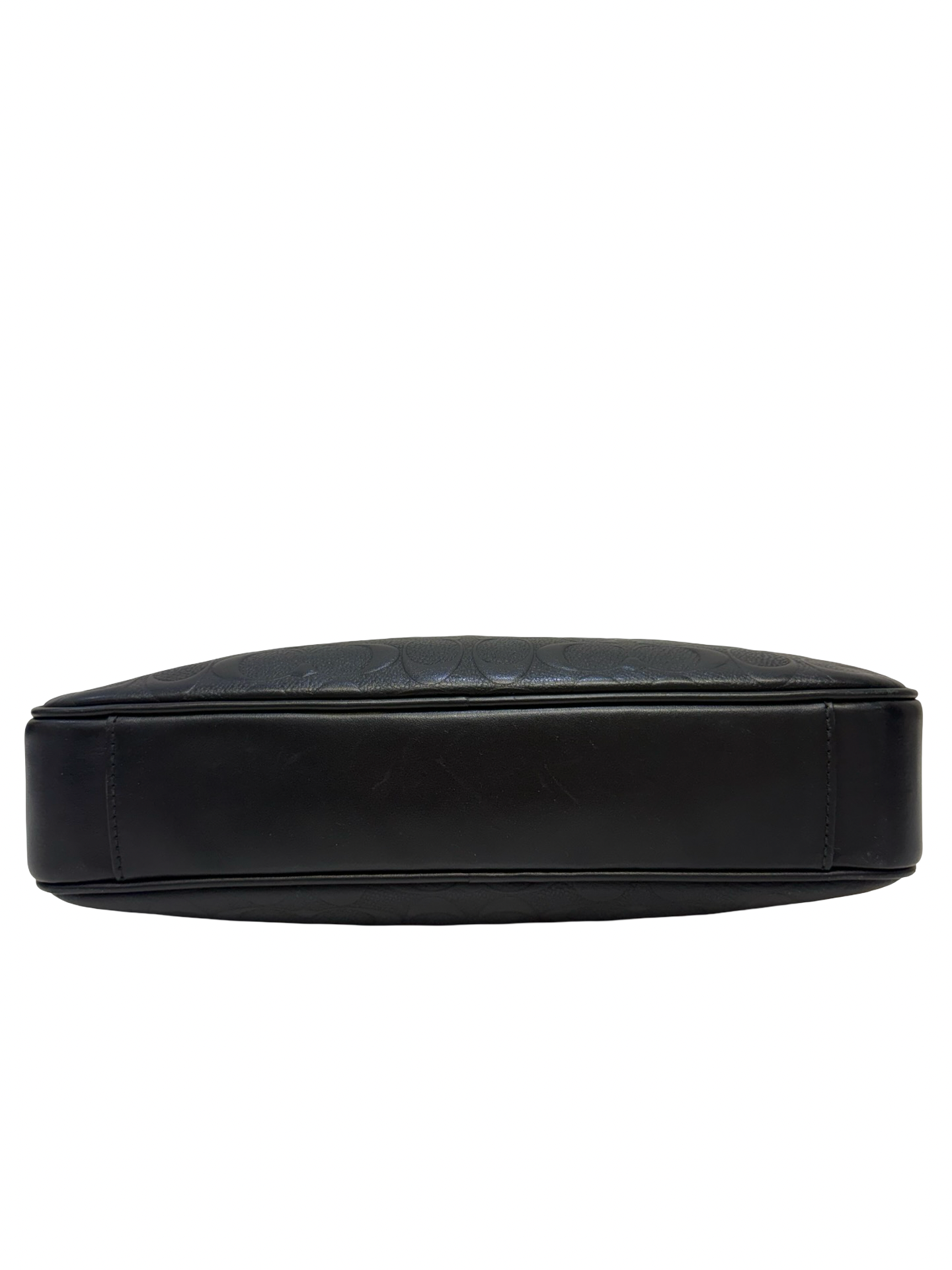 Black Coach Leather Pouch in thumbnail 4