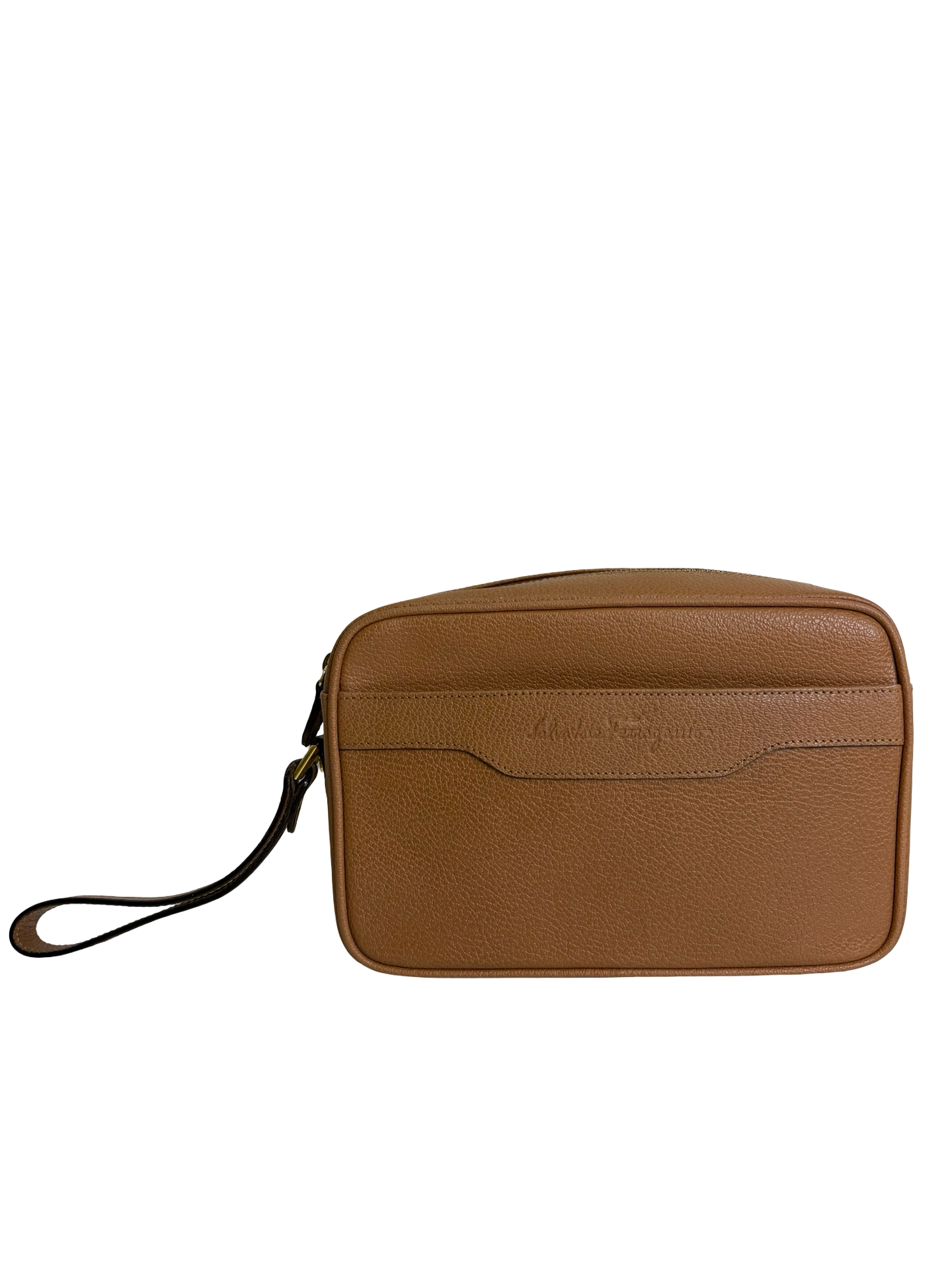 Salvatore Ferragamo Brown Clutch/Wristlet