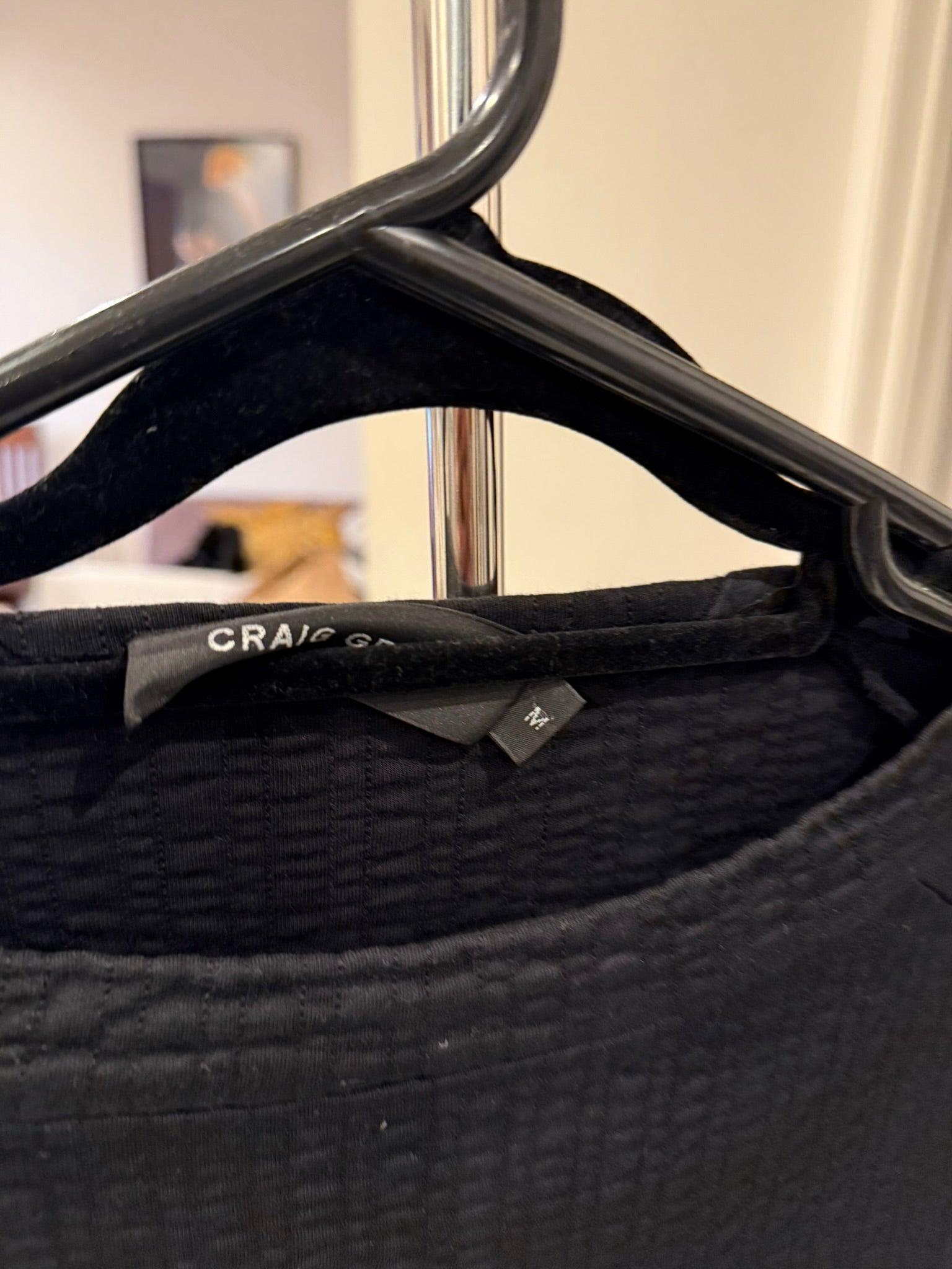 Craig Green Line Stitch Slash Neck Pullover Black (Fits M-L) thumbnail 2