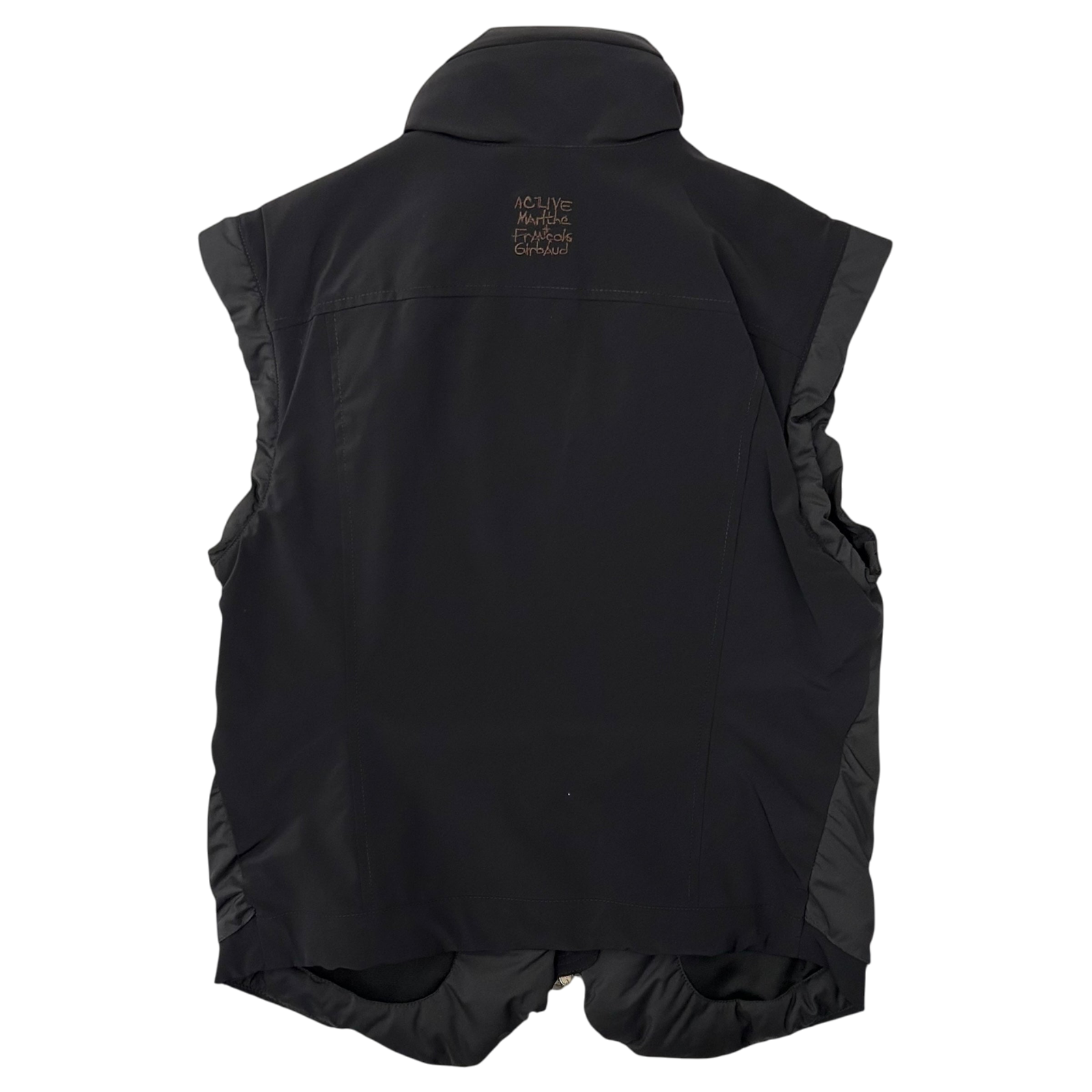 2000s Marithe Francois Girbaud Active Insulated Utility Vest Black (Fits M-L) thumbnail 3