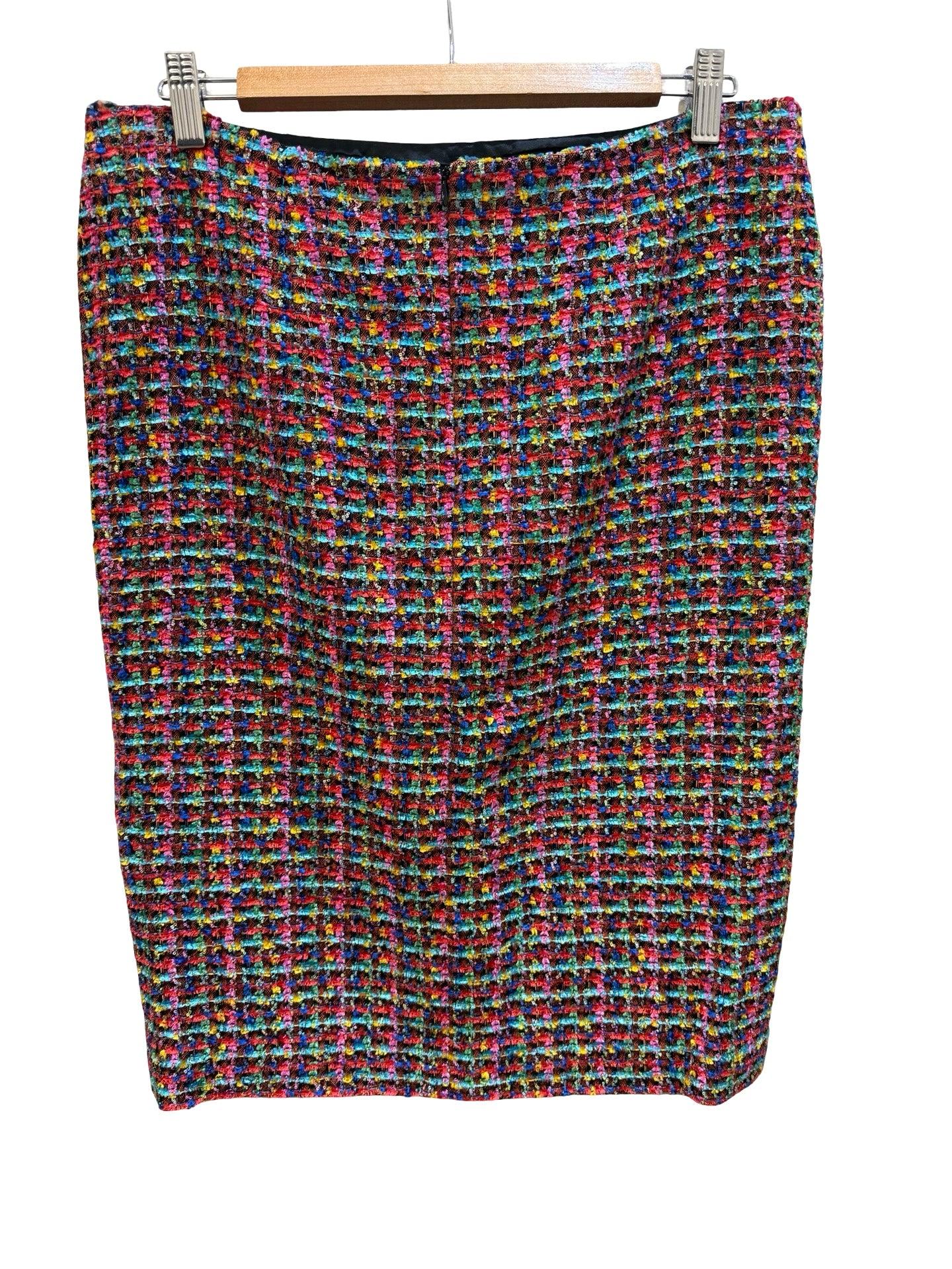 Escada Multicolor Tweed Skirt 38 thumbnail 2