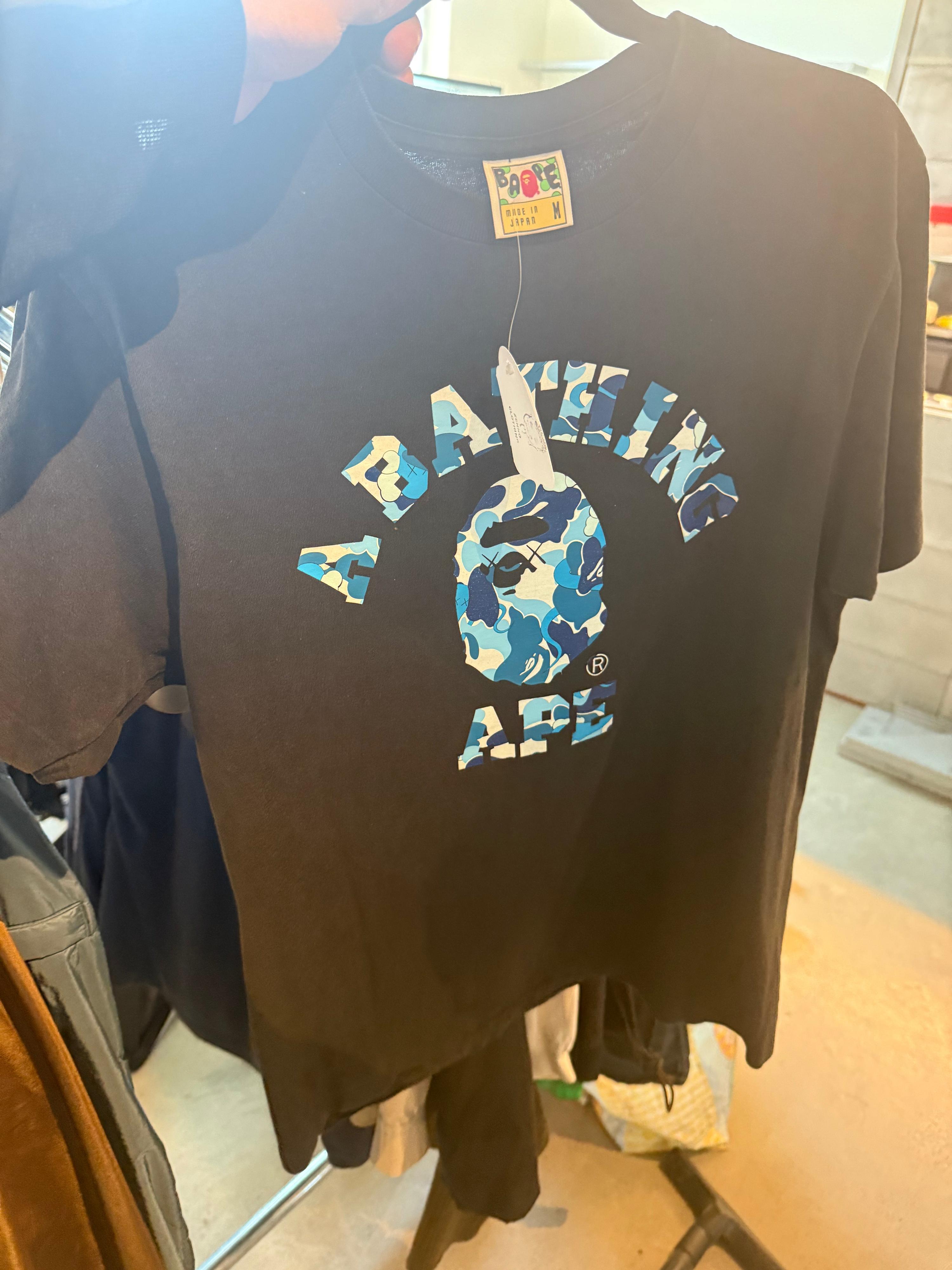 A Bathing Ape (BAPE) ABC Blue Camo T-Shirt (Size M)