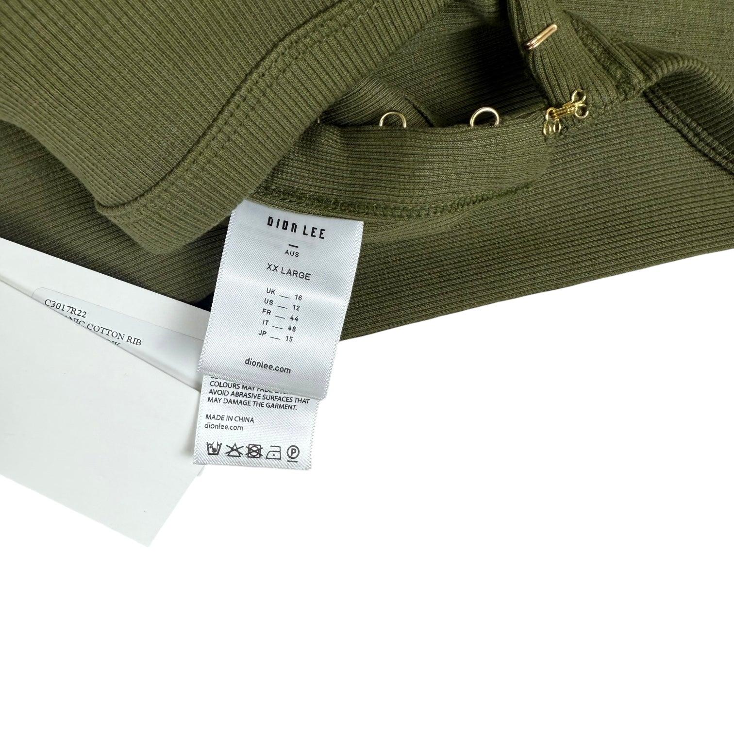 Dion Lee Rib Corset Tank Top Army Green (Fits M-XL Mens) thumbnail 7