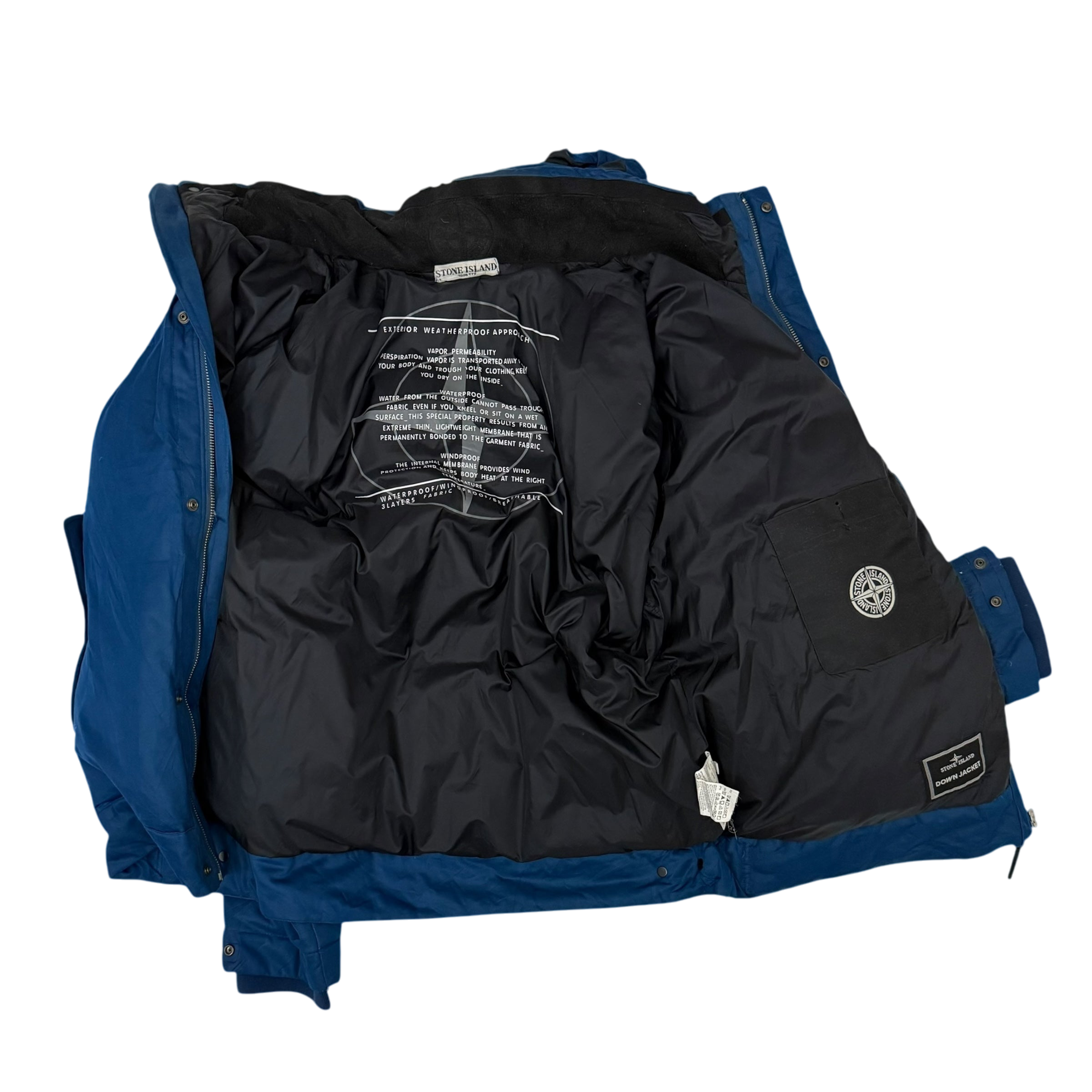 Stone Island AW 2009 Weatherproof Goose Down Jacket Blue (Size XXL) thumbnail 11