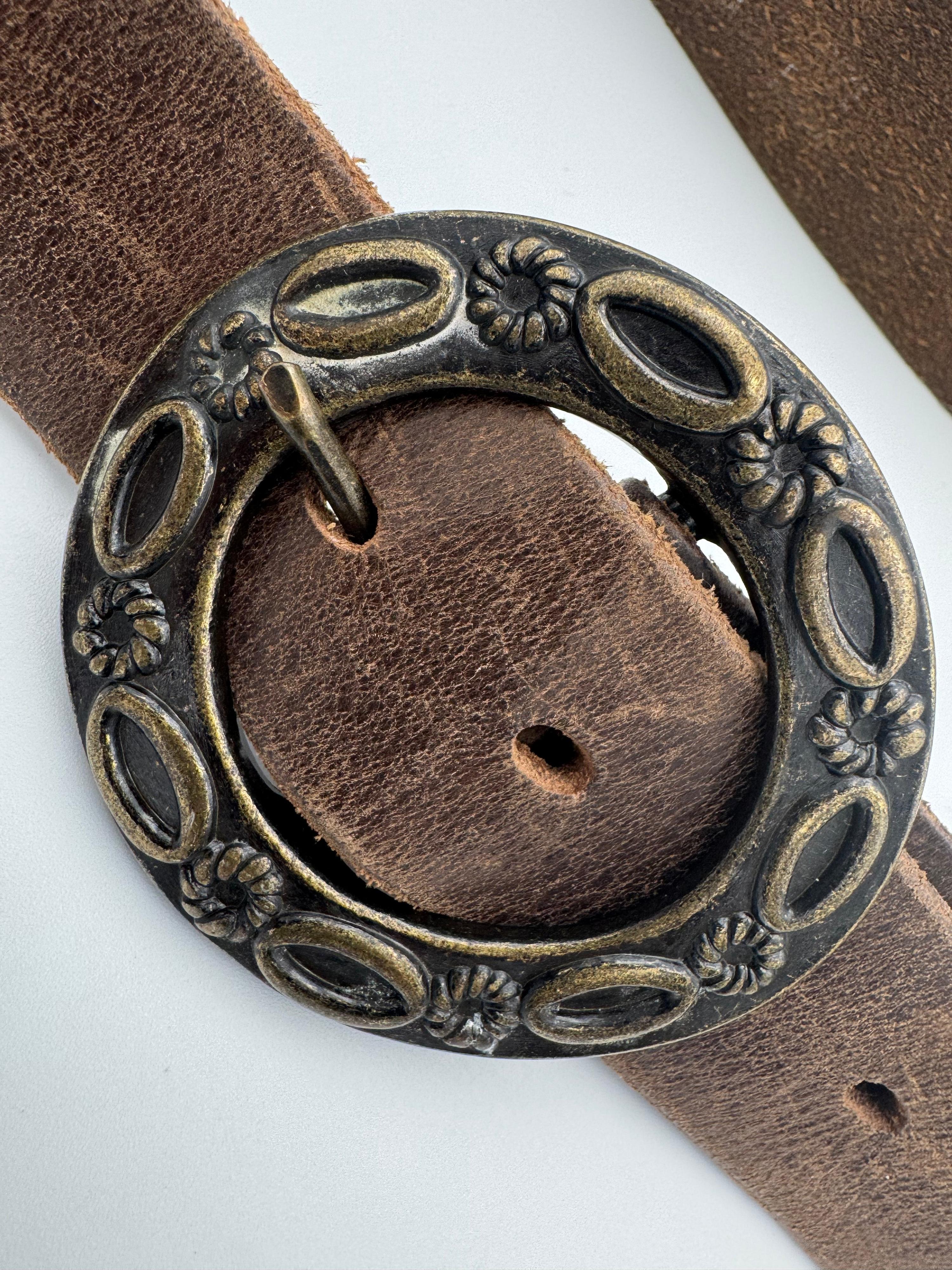 Just Jeans brown leather belt - size L thumbnail 6