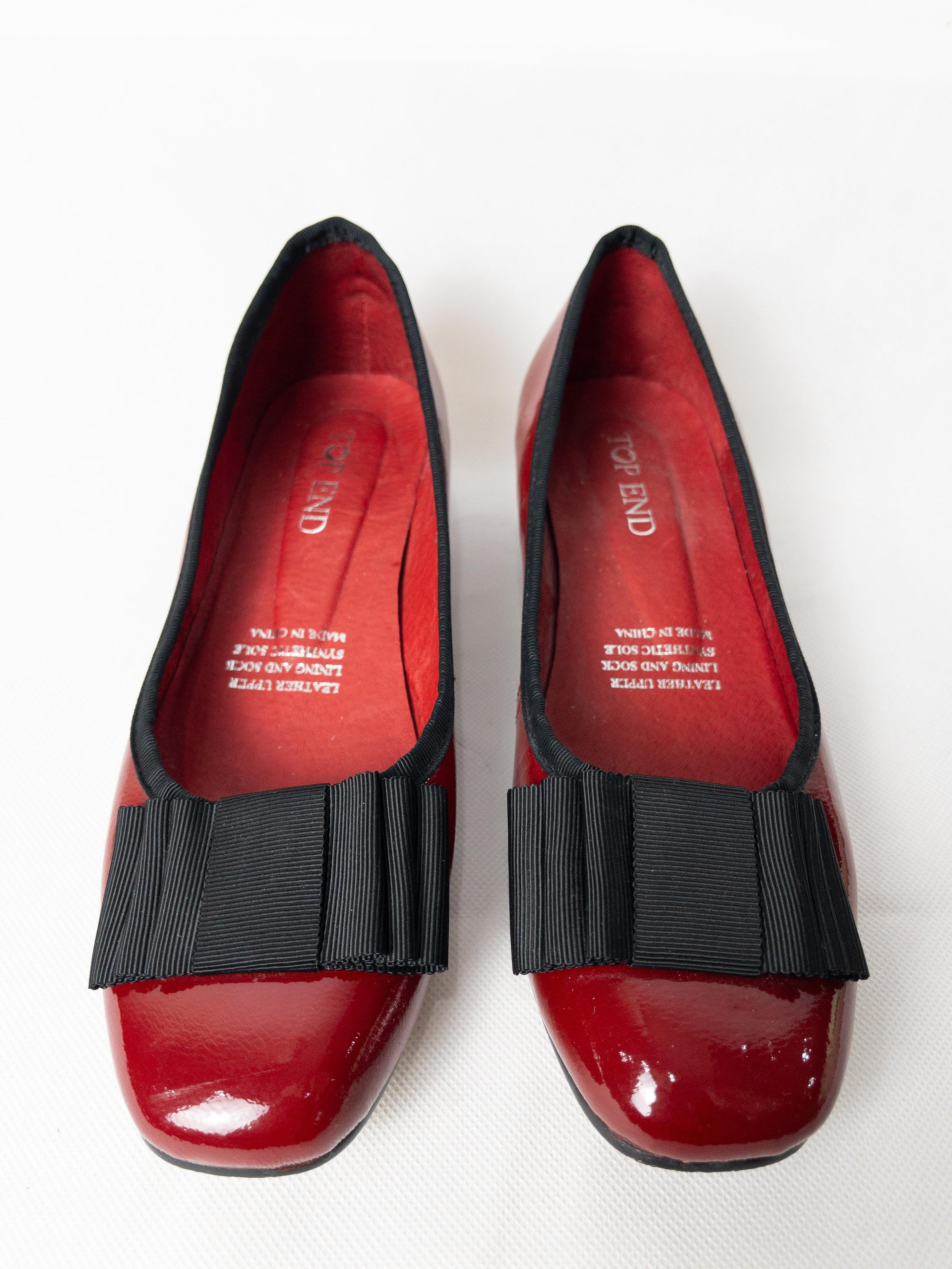 TOP END Red Ballet Flats Size 38 thumbnail 2