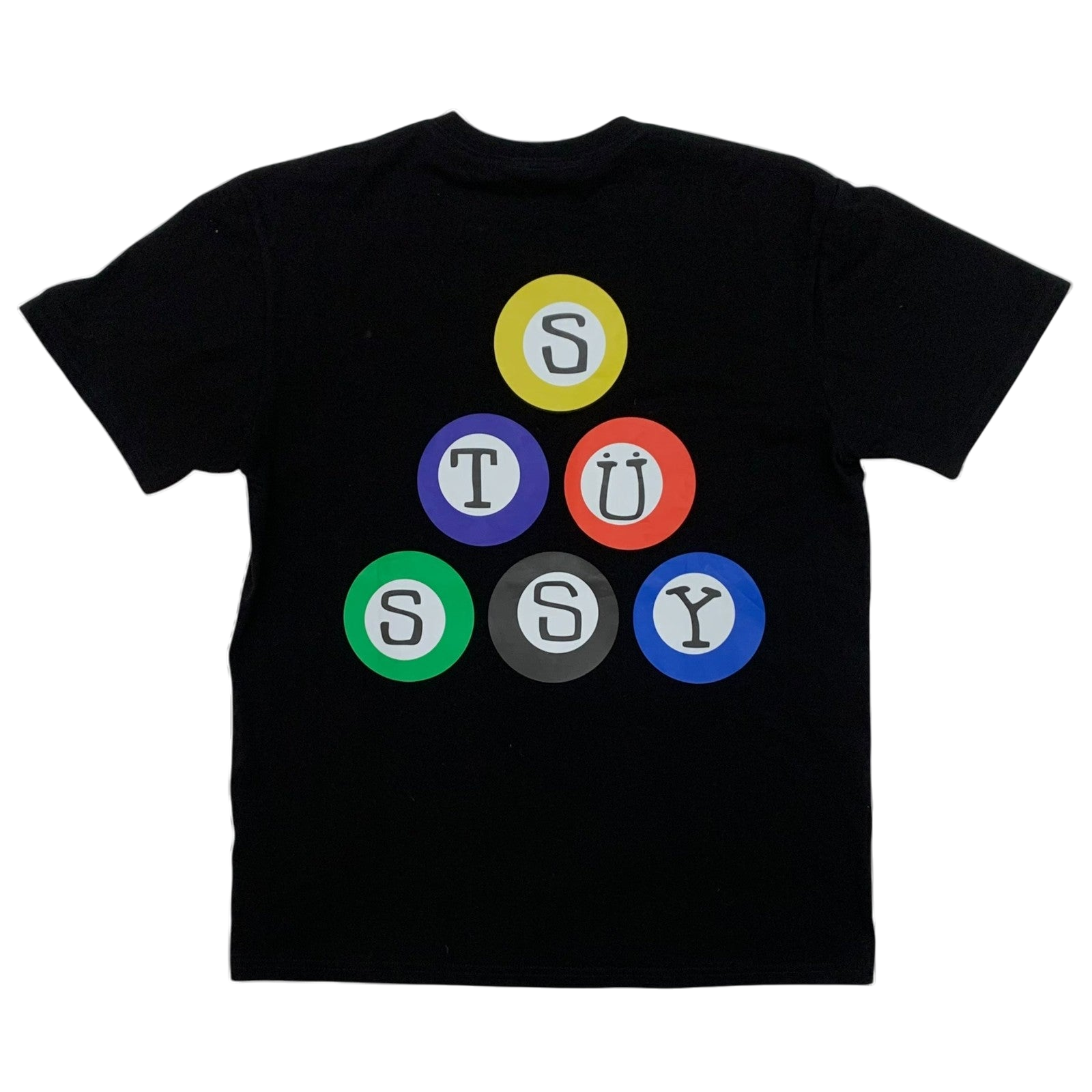Stussy Billiards Pyramid T-Shirt Black (Fits M-L)