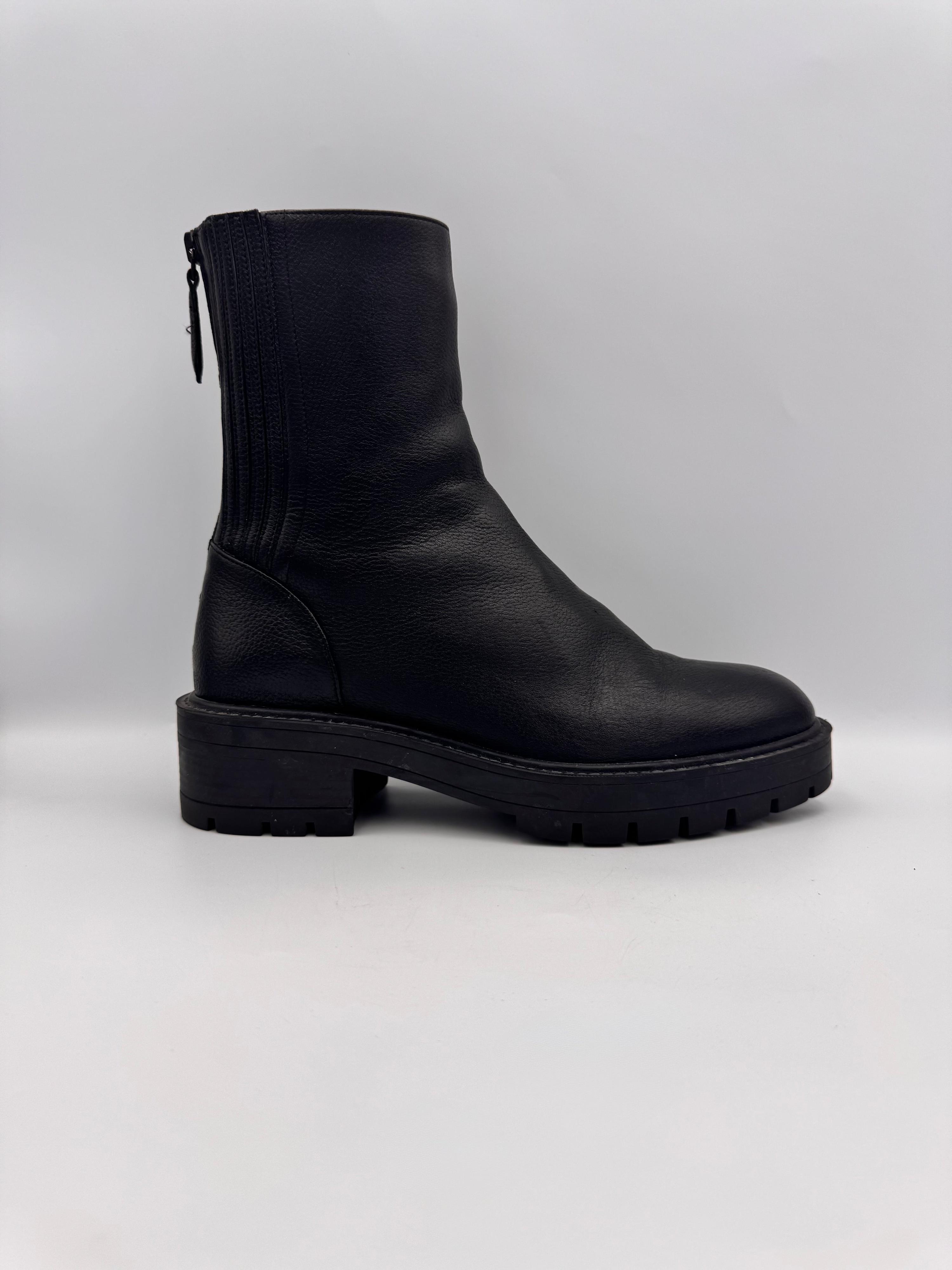 AQUAZZURA Black Chunky Boots Size 38 thumbnail 6