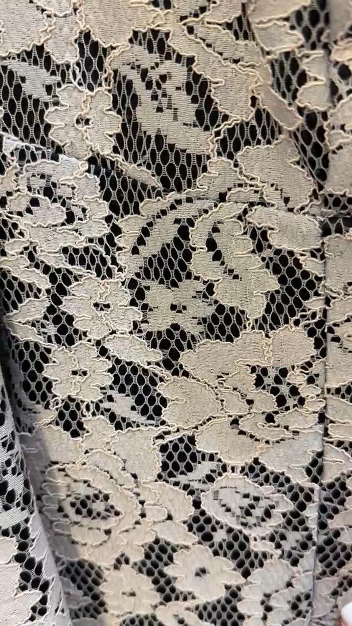 Moss & Spy Beige Black Lace Dress 10 thumbnail 3