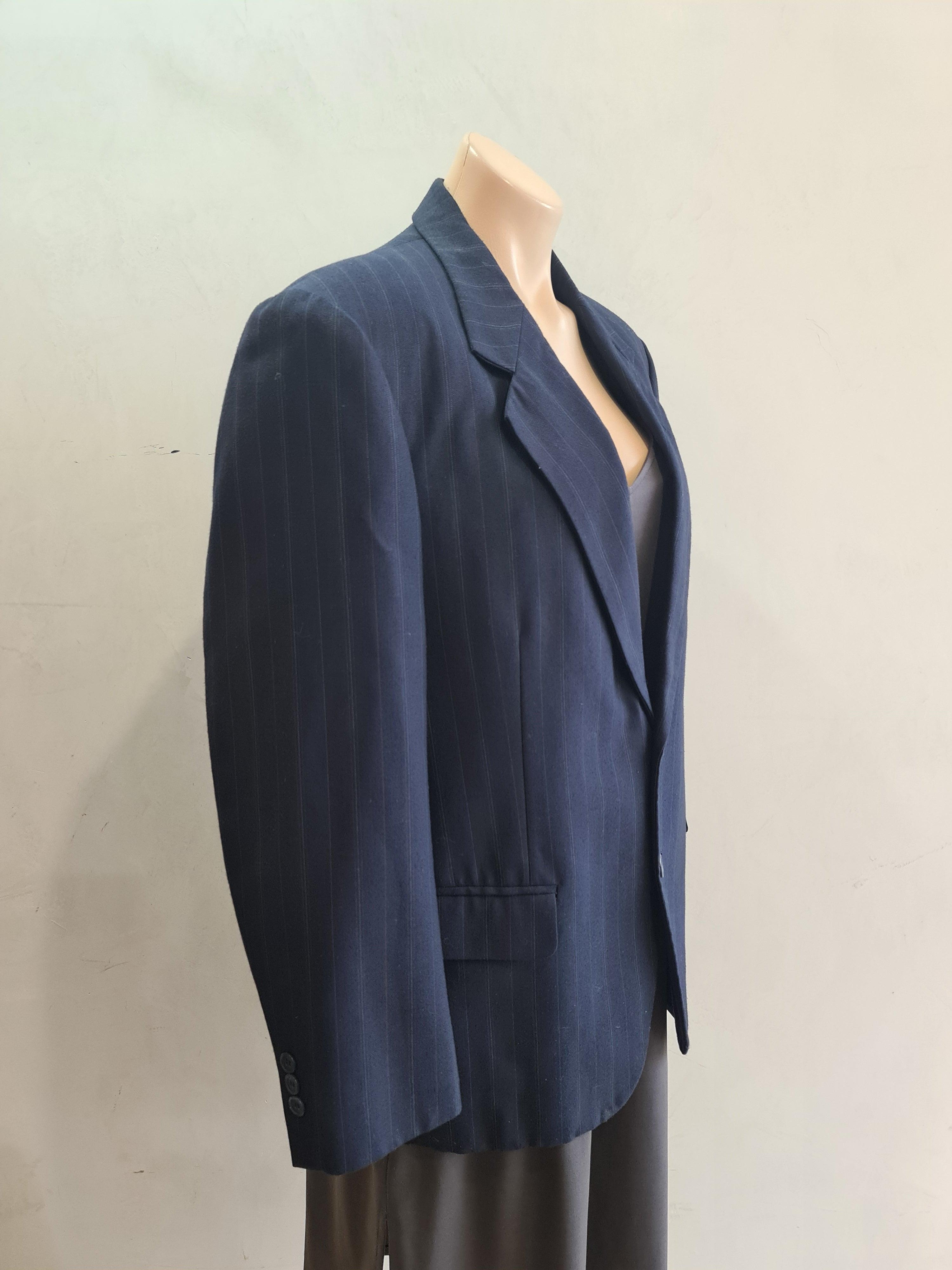 Vintage Murkh Navy Striped Blazer - Size L thumbnail 5
