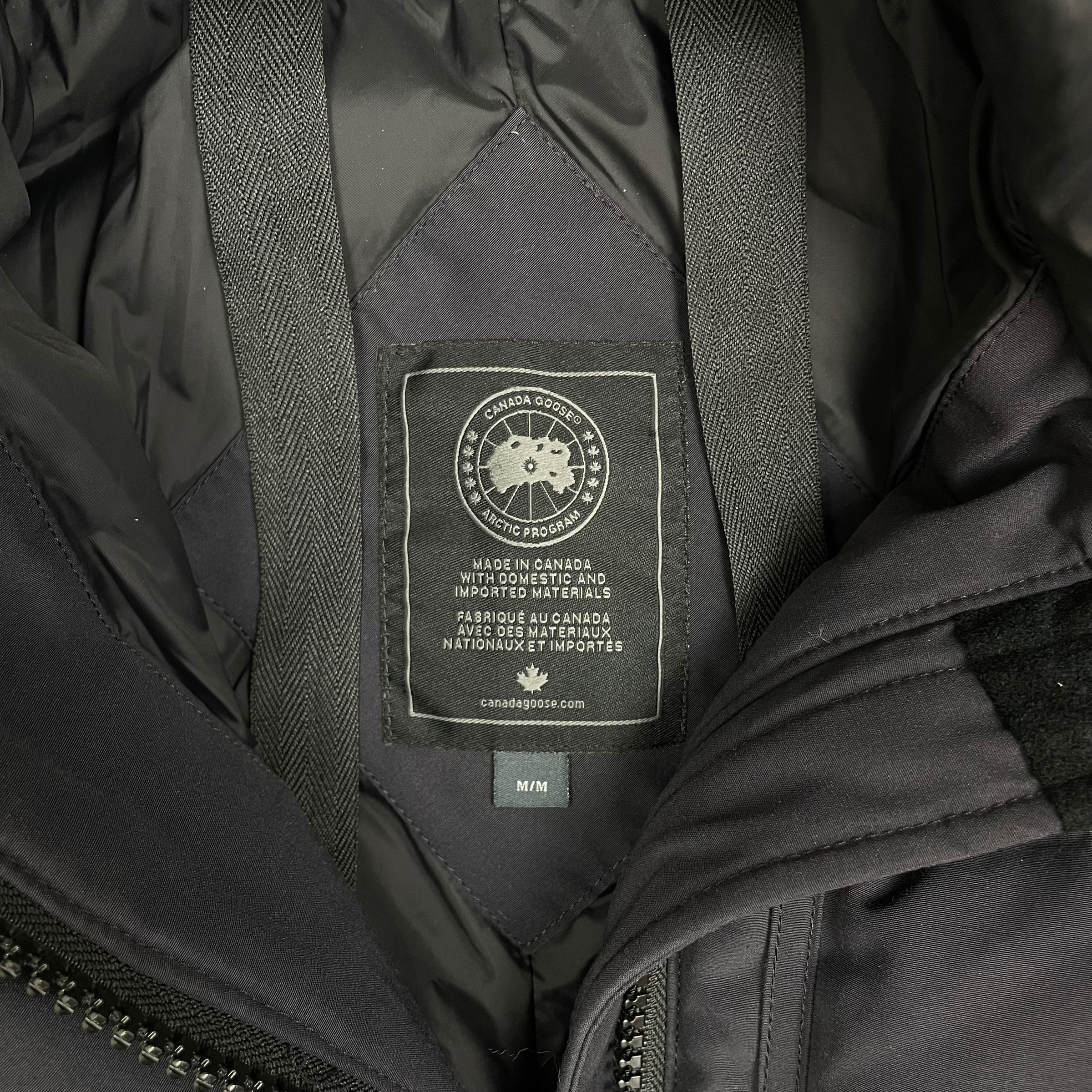 Canada Goose Aldridge Fur Trim Down Coat Navy (Size M Womens) thumbnail 4
