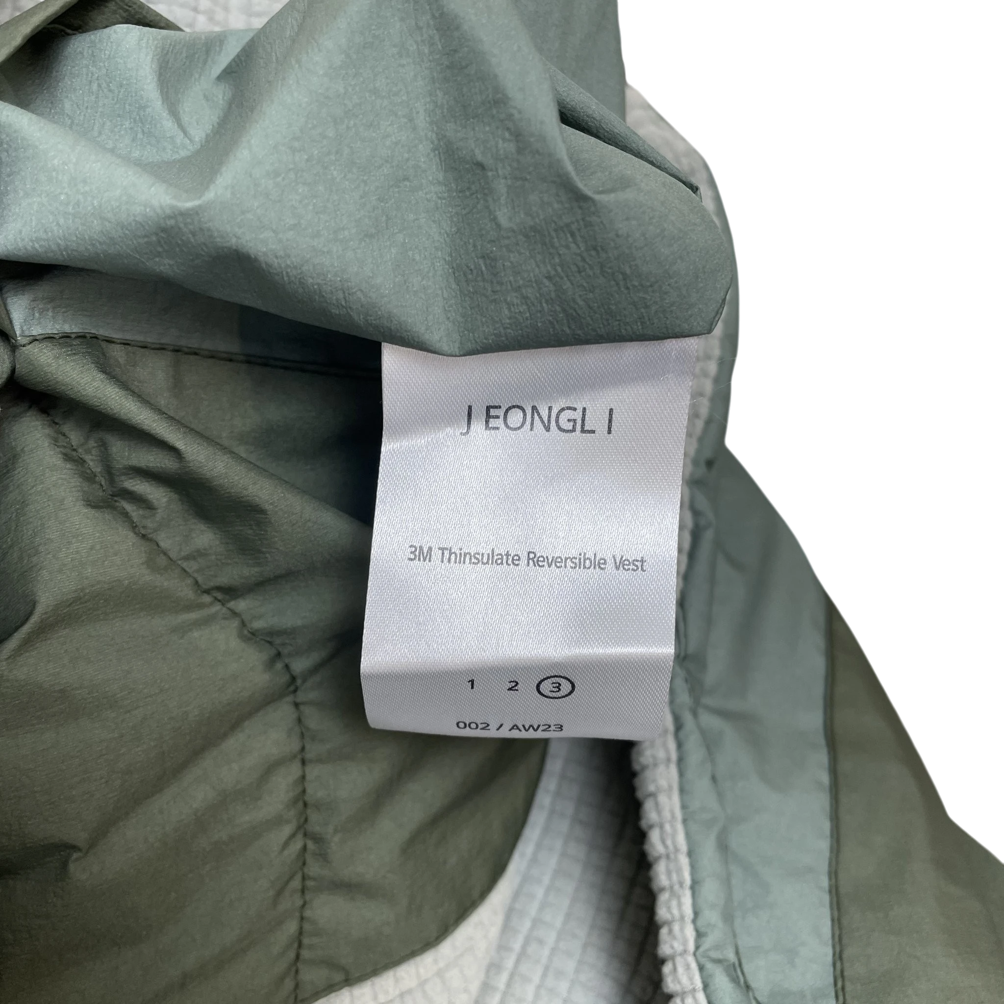 Jeong Li 3M Thinsulate Reversible Vest Green (Size 3/L) thumbnail 4