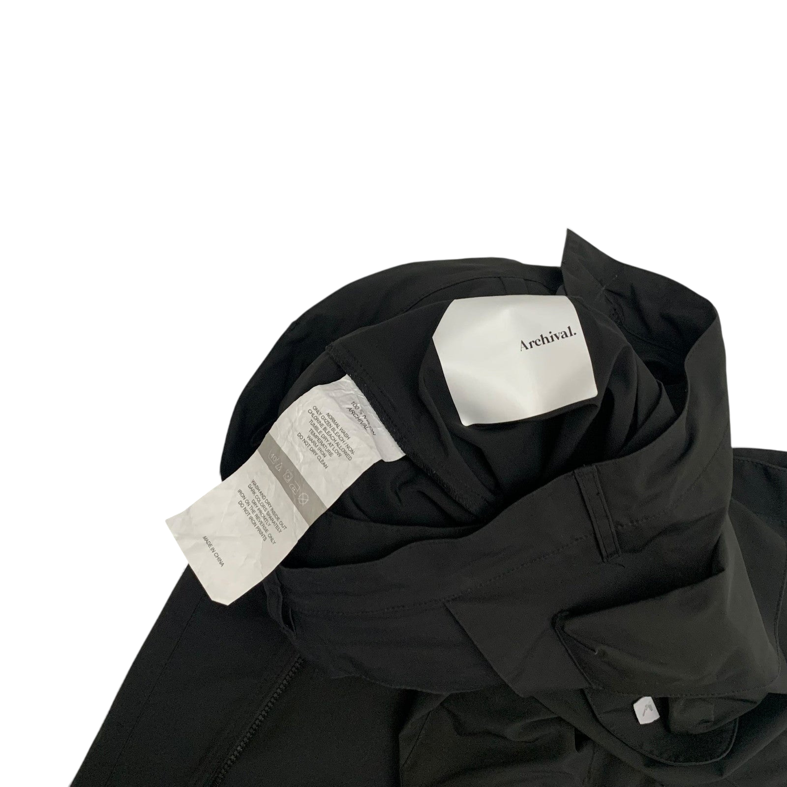 Archival Reinvent Zipper Teflon Pants Black (W28) thumbnail 5