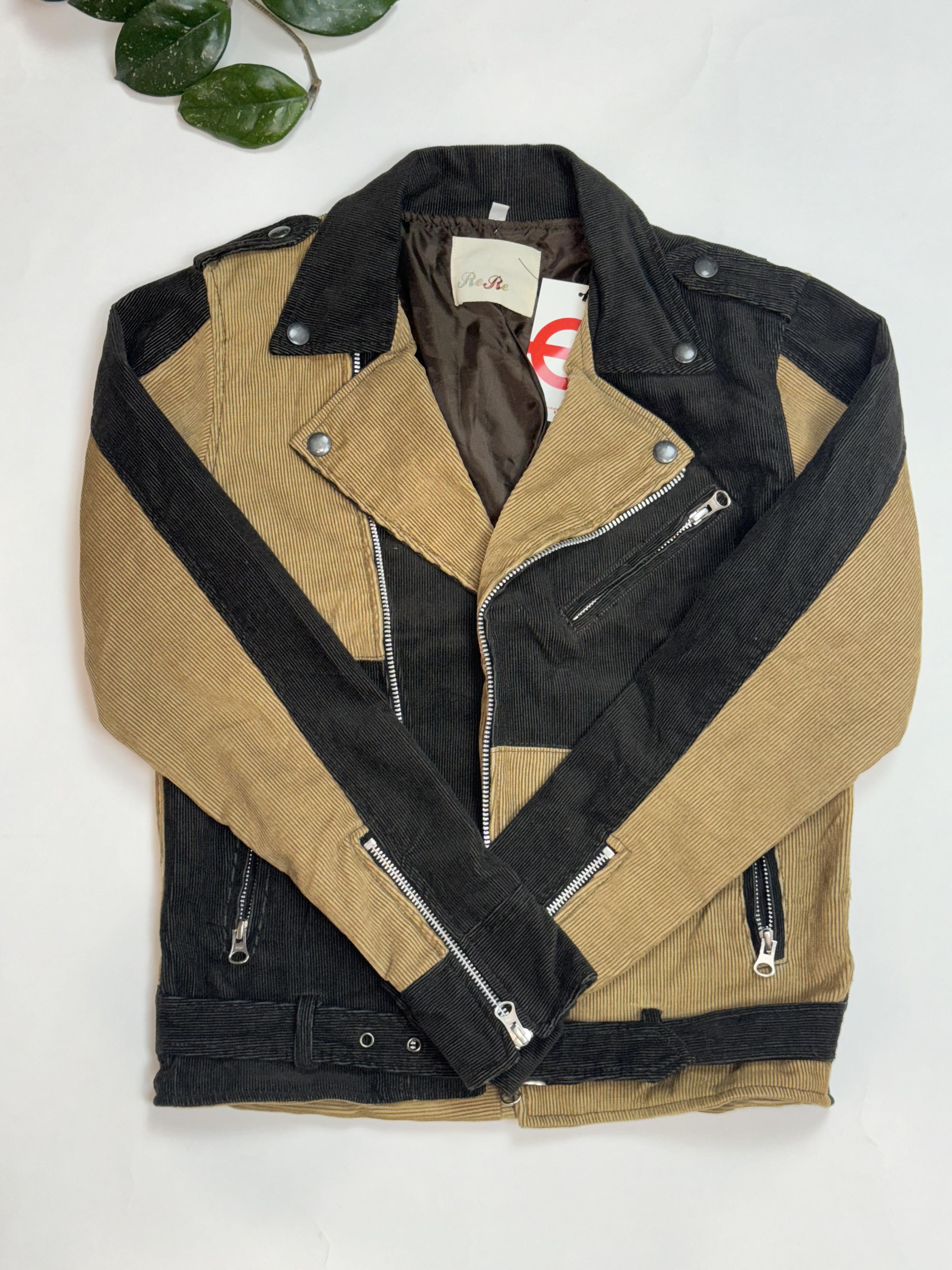 ReRe Two-Tone Corduroy Jacket