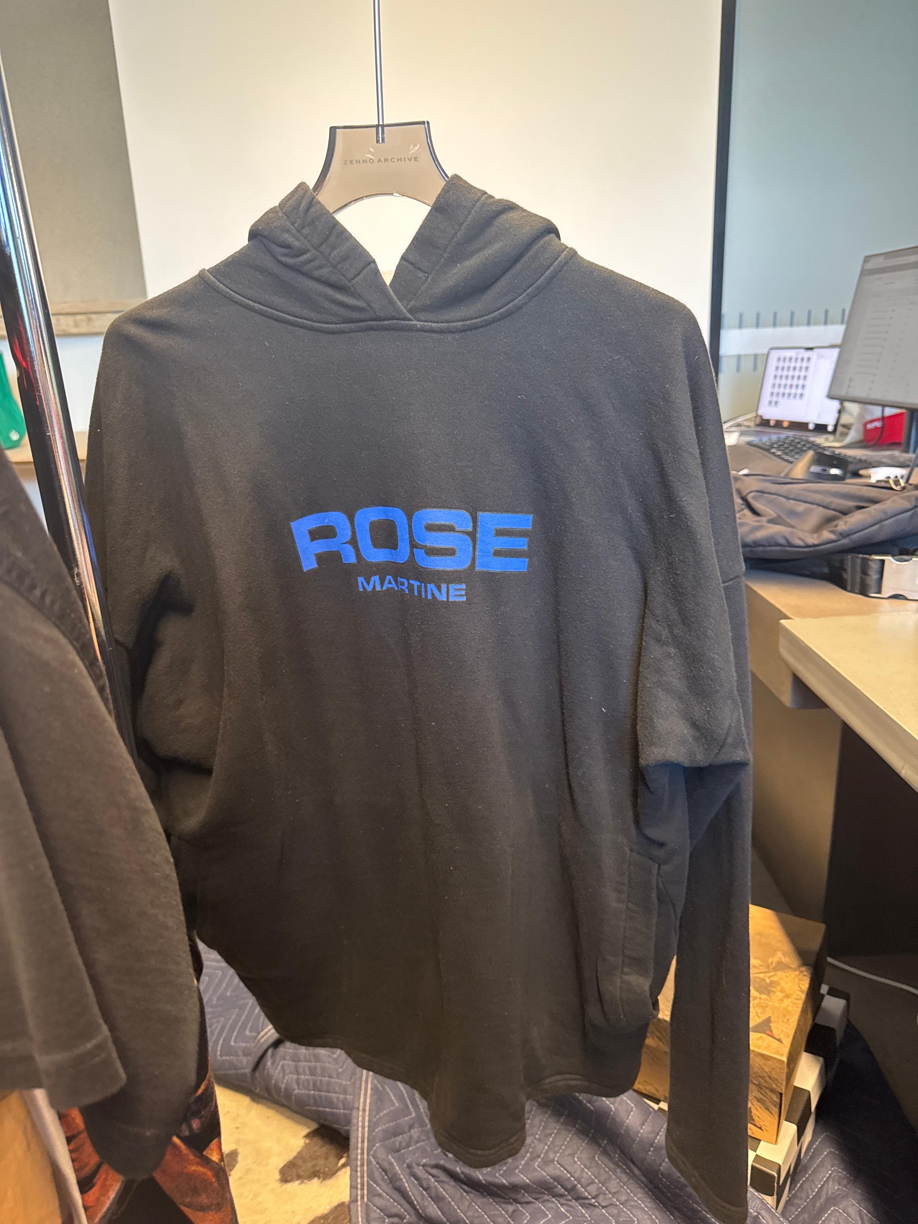 Martine Rose Collapsed Graphic Logo Hoodie Black (Fits M-XL)
