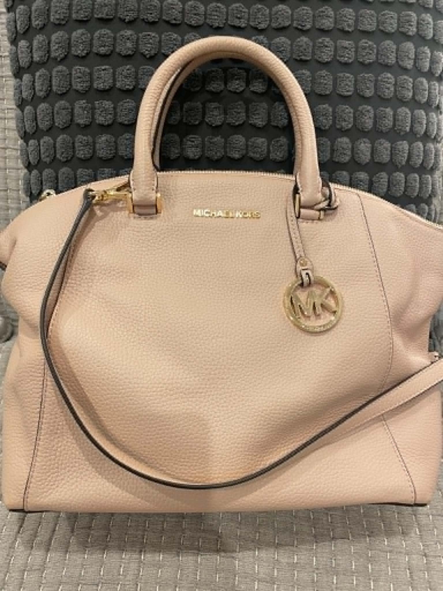 Pink Michael Kors Riley Satchel Bag thumbnail 2