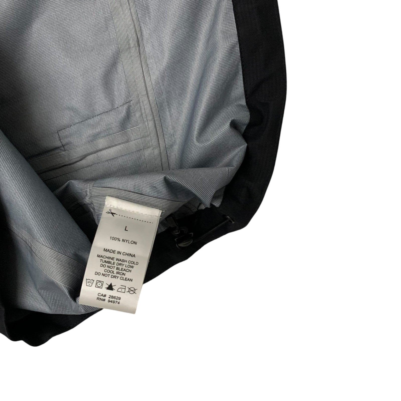 Stussy AW20 Taped Seam Nylon Rain Jacket Black/Grey (Fits L-XL) thumbnail 5