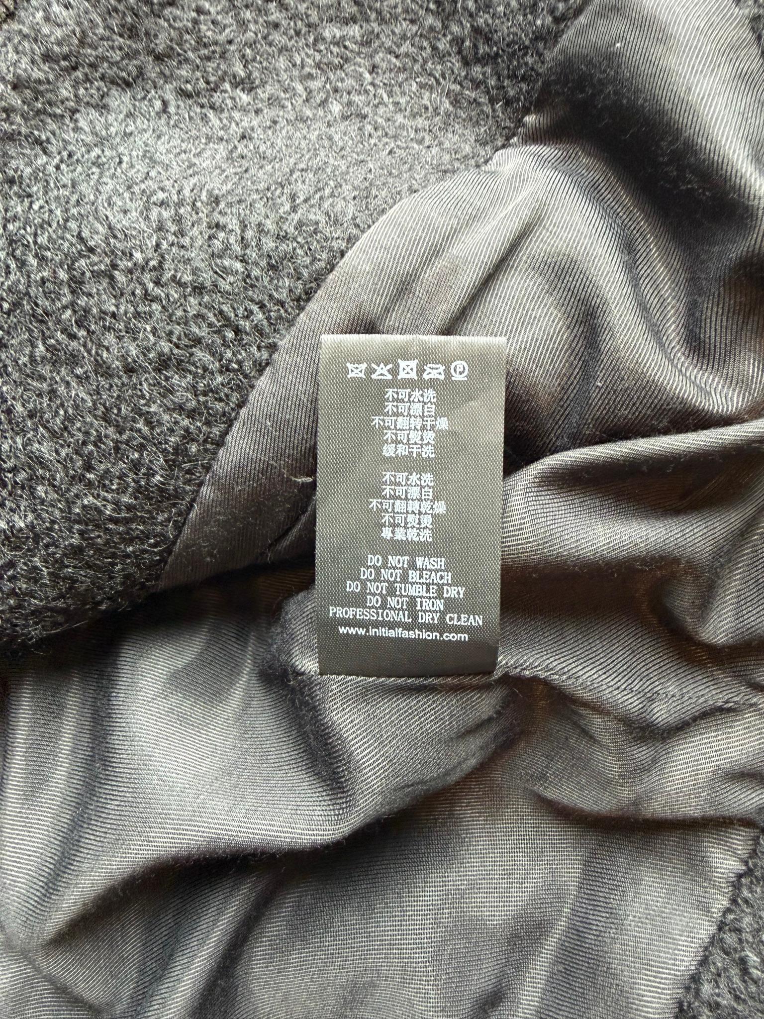 Initial High Neck Wool Blend Vest Dark Grey (Size 1) thumbnail 4