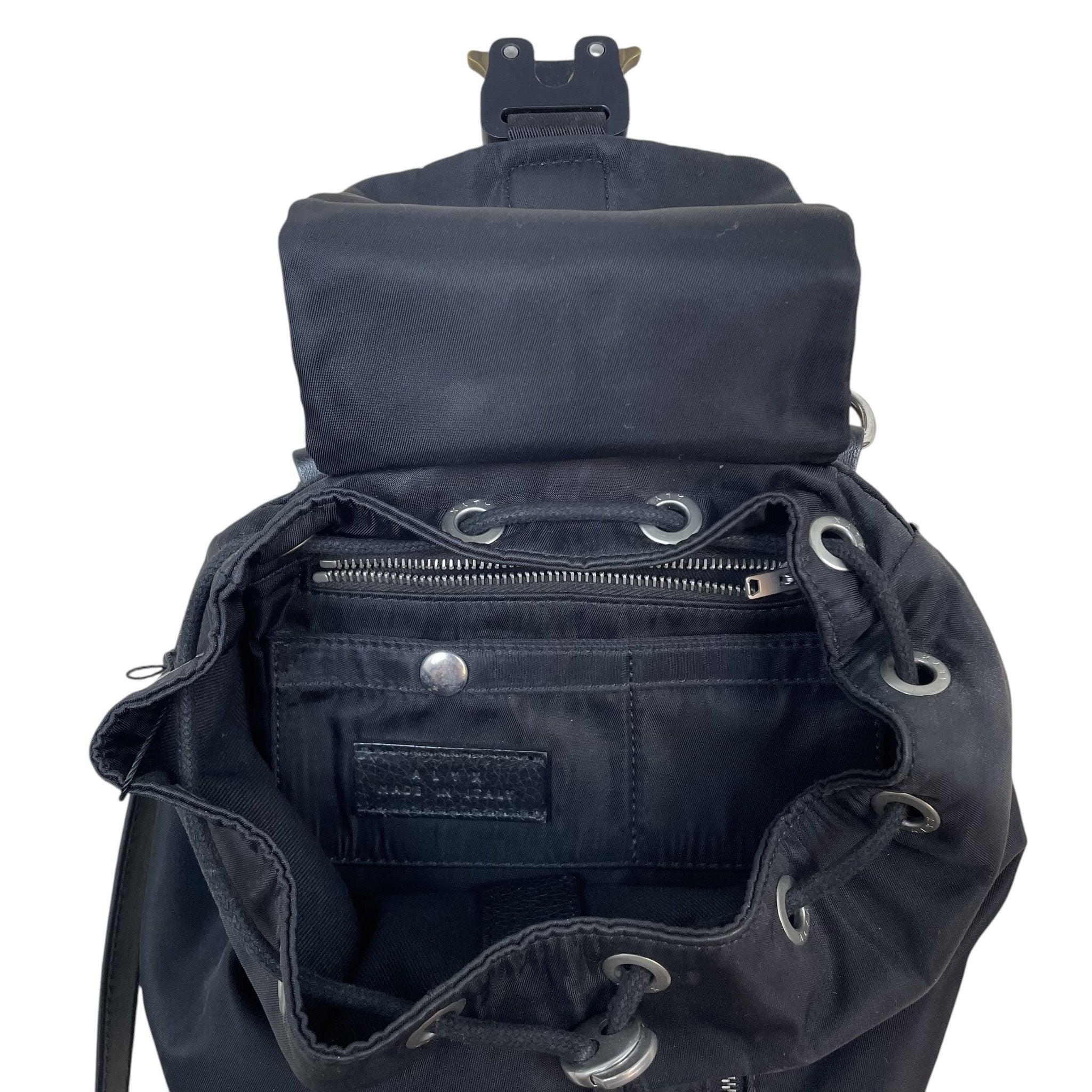 Alyx Nylon Buckle Backpack With Leather Straps Black thumbnail 3