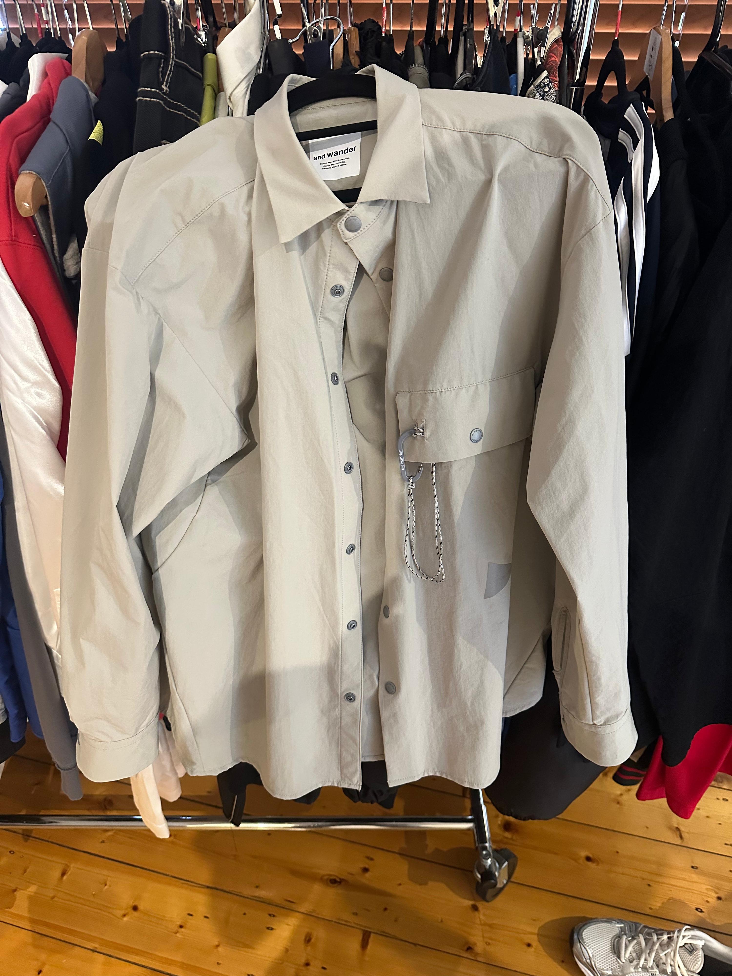 And Wander Nylon Light Shirt Grey (Size M)