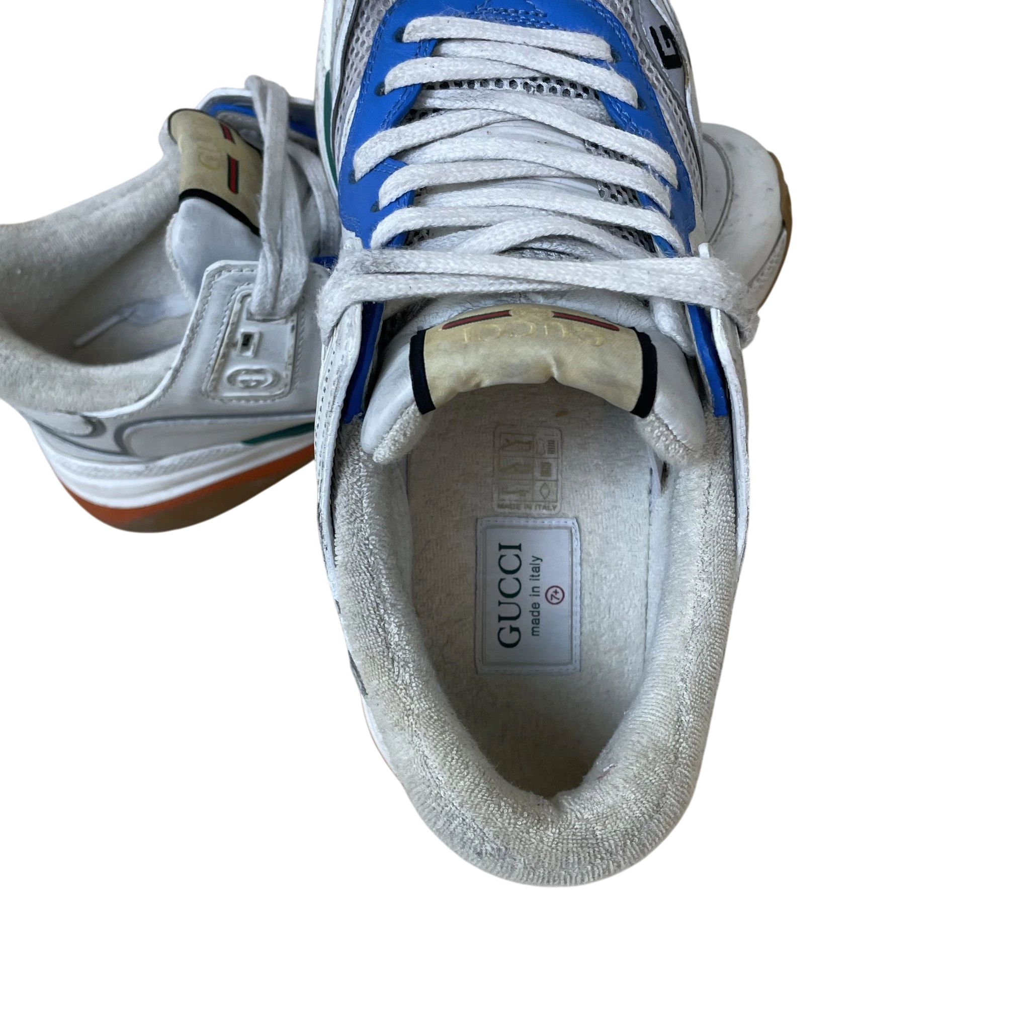 Gucci Ultrapace Sneakers White/Blue/Green (Size US7/EU40-40.5) thumbnail 7