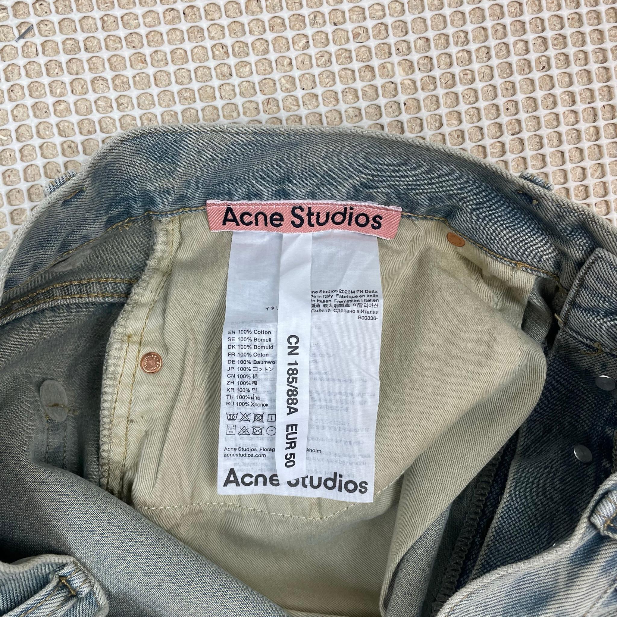 Acne Studios 2023M FN Delta Jeans Light Blue (Size 50) thumbnail 6