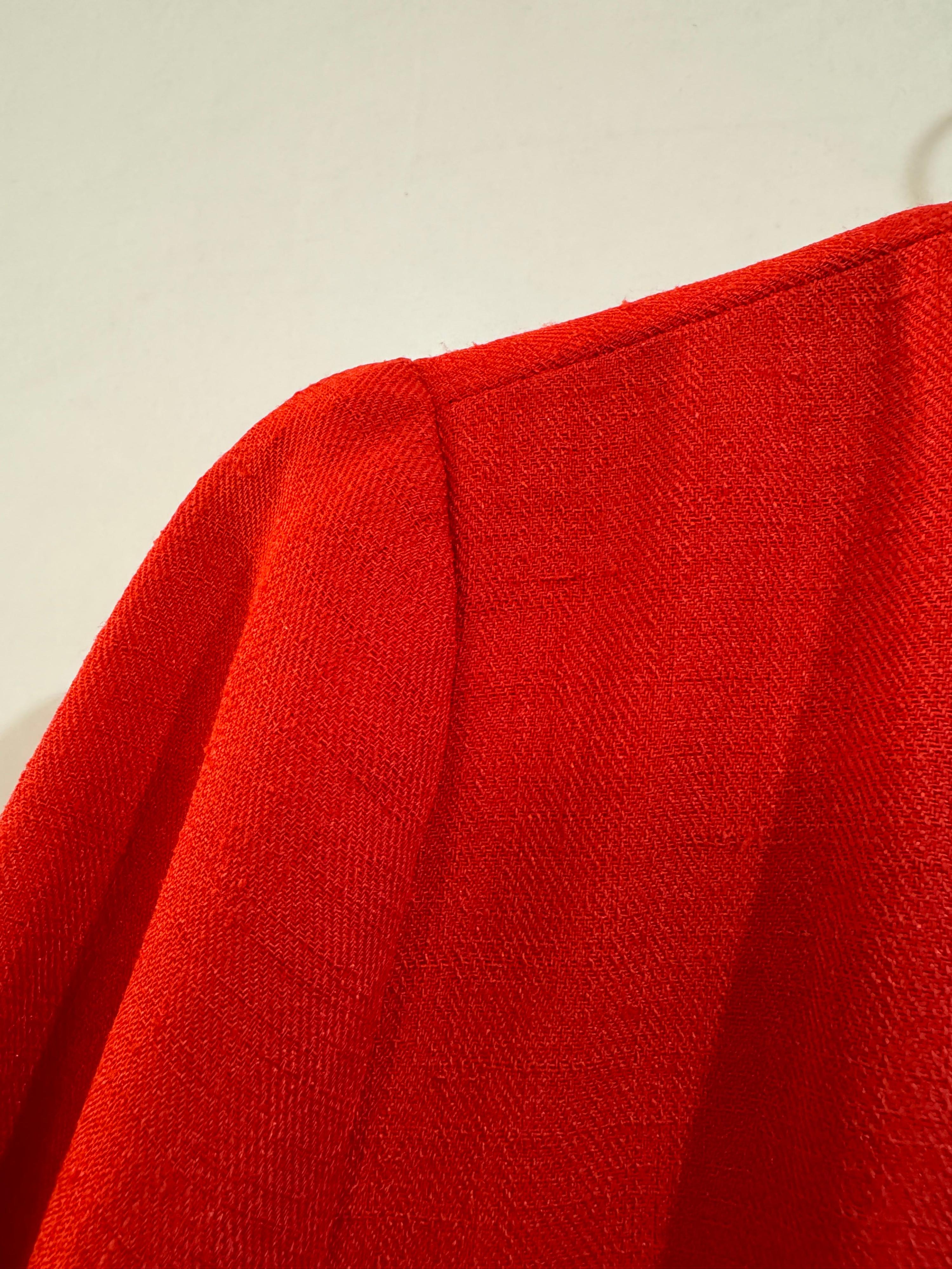 Vintage Red Custom Button Down Jacket S/M thumbnail 10