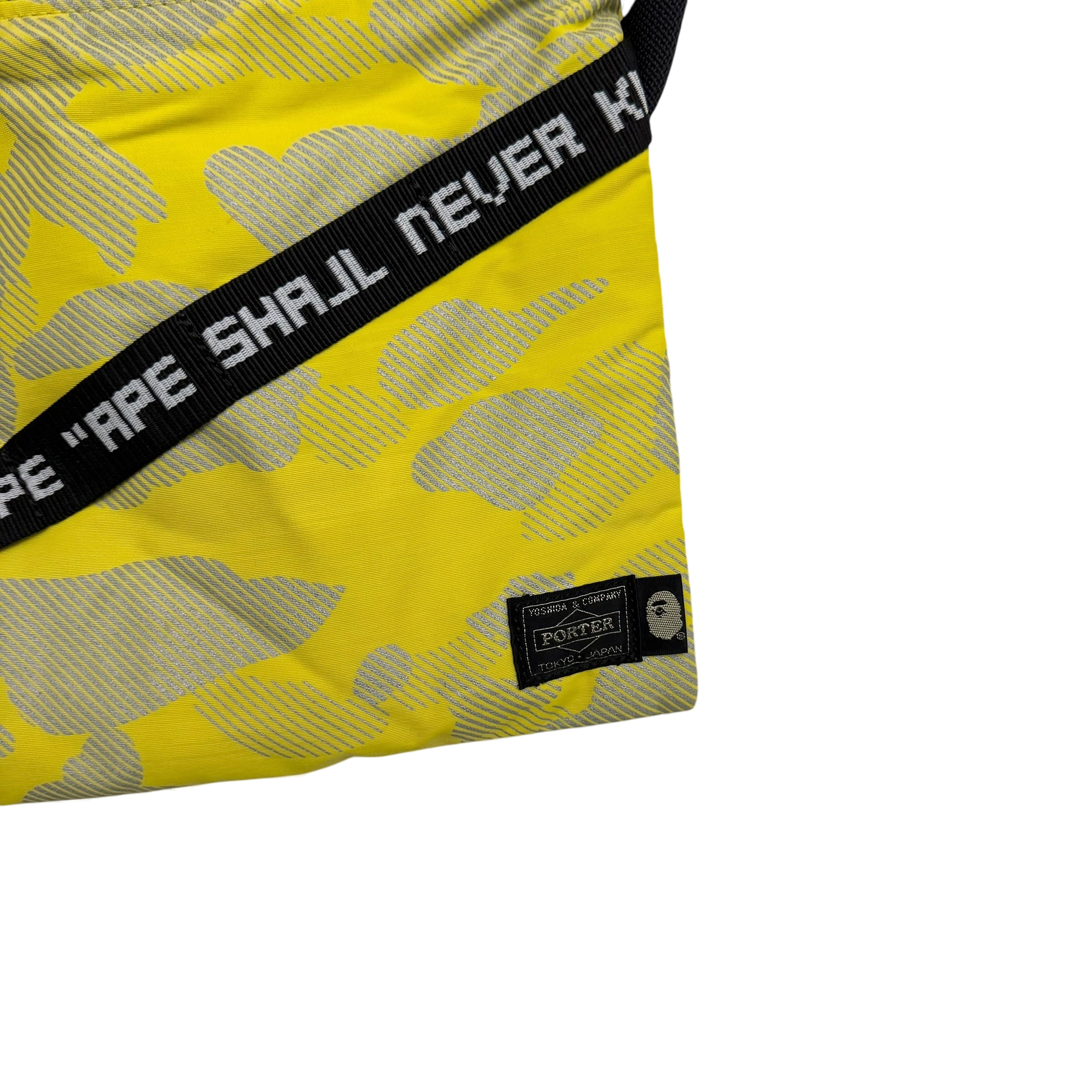 BAPE (A Bathing Ape) x Porter 3M Camo Sacoche Yellow thumbnail 3