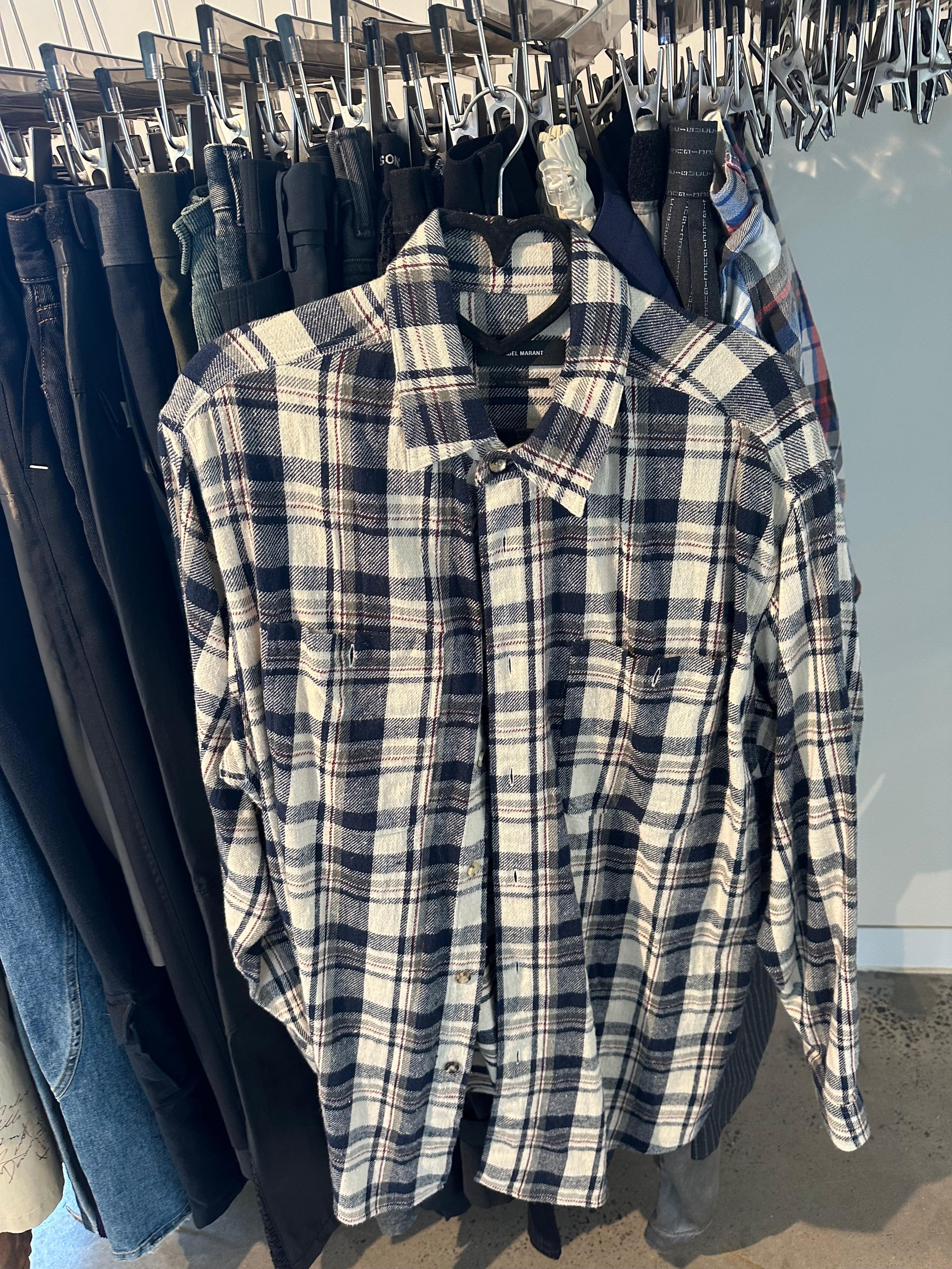 Isabel Marant Oversized Plaid Shirt (size XS womens)