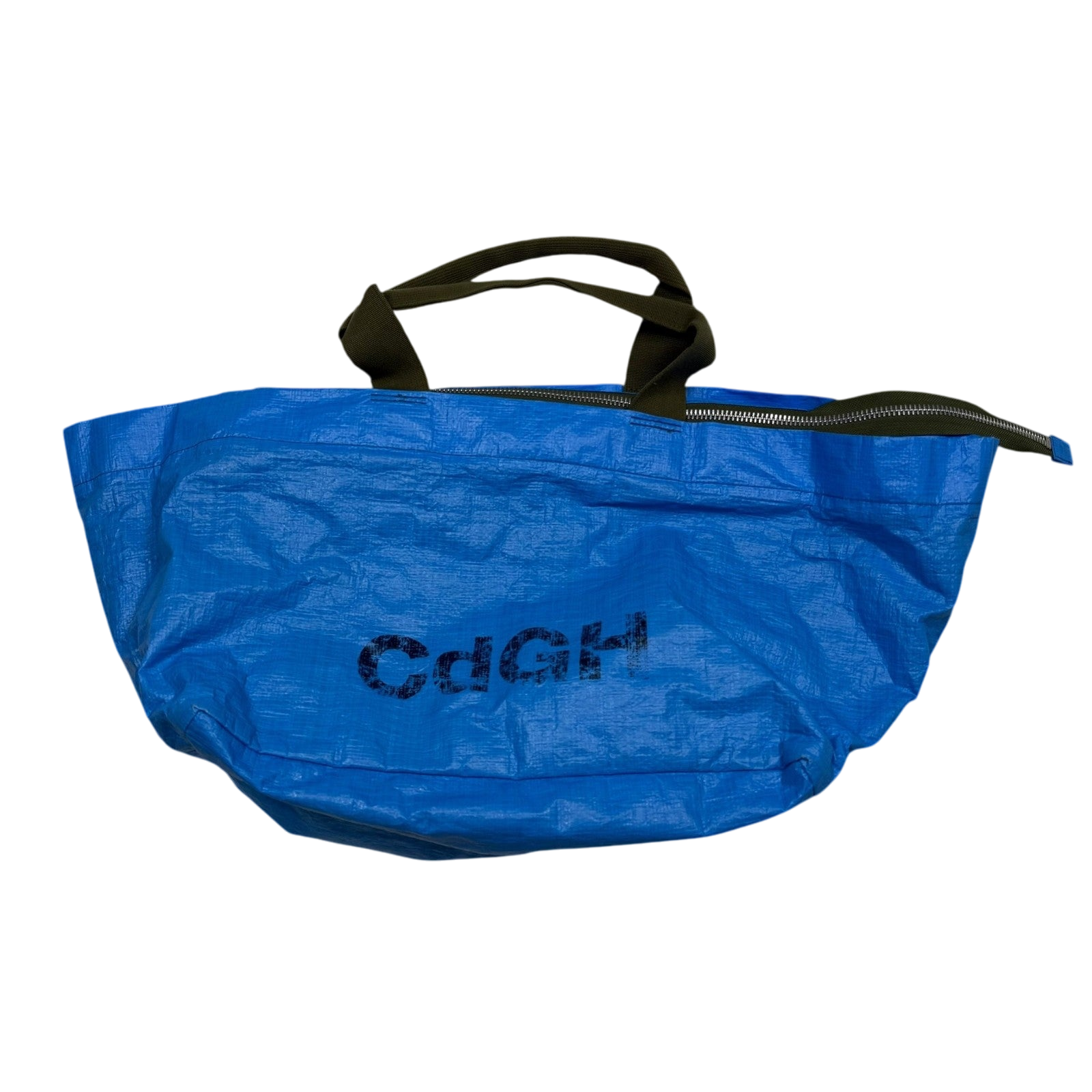 Comme des Garçons Homme Oversized Logo Tote Bag Blue