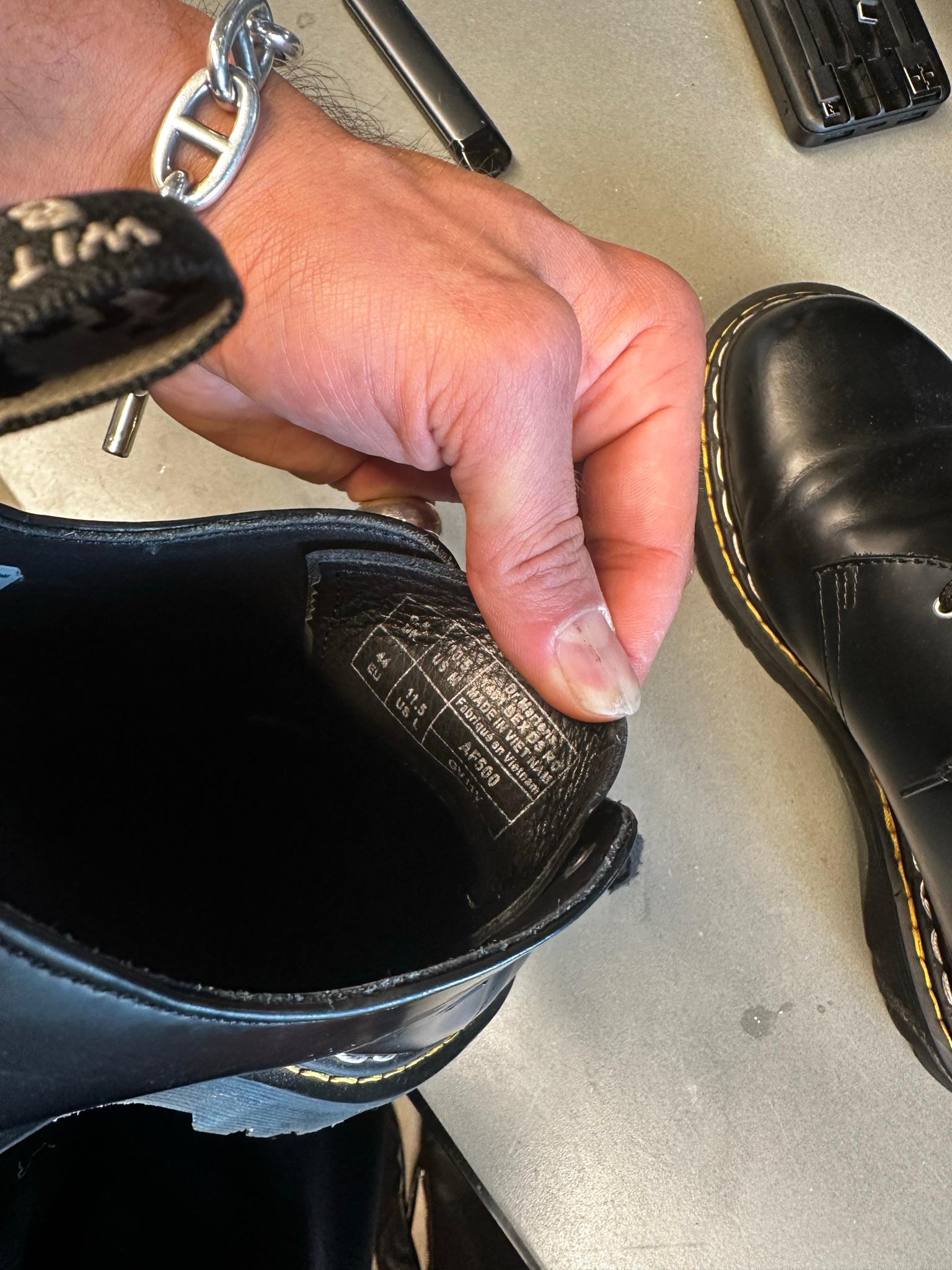 dr martens x Rick Owens SS21 1461 Bex DS RO Black (Size EU44) thumbnail 4
