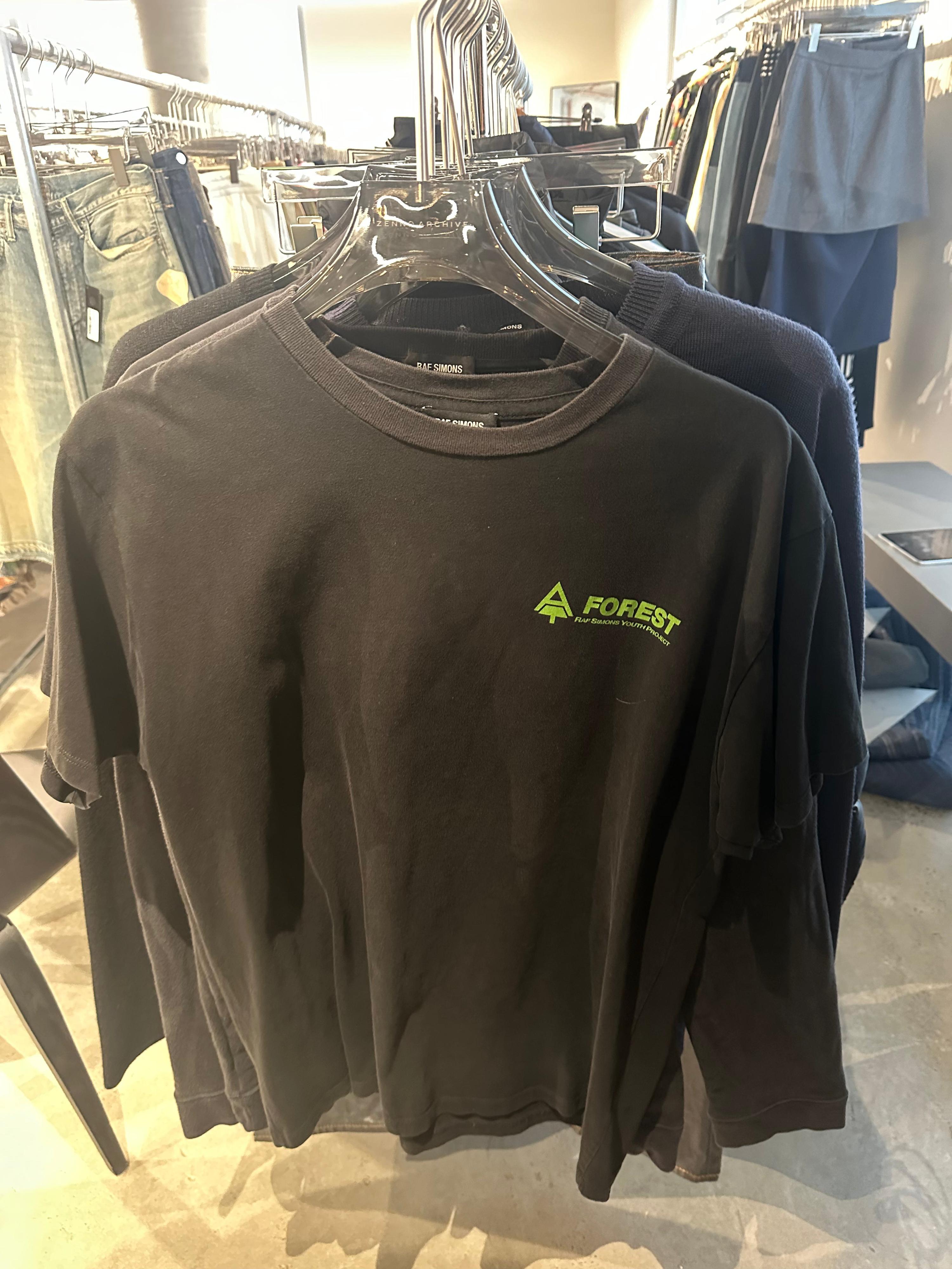 Raf Simons FW17/18 Youth Project Black Forest T-Shirt Black (Size S)