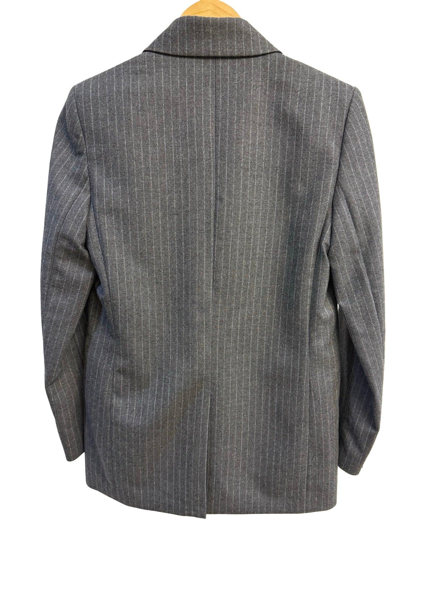 Maje Grey Pinstripe Blazer 36 thumbnail 2