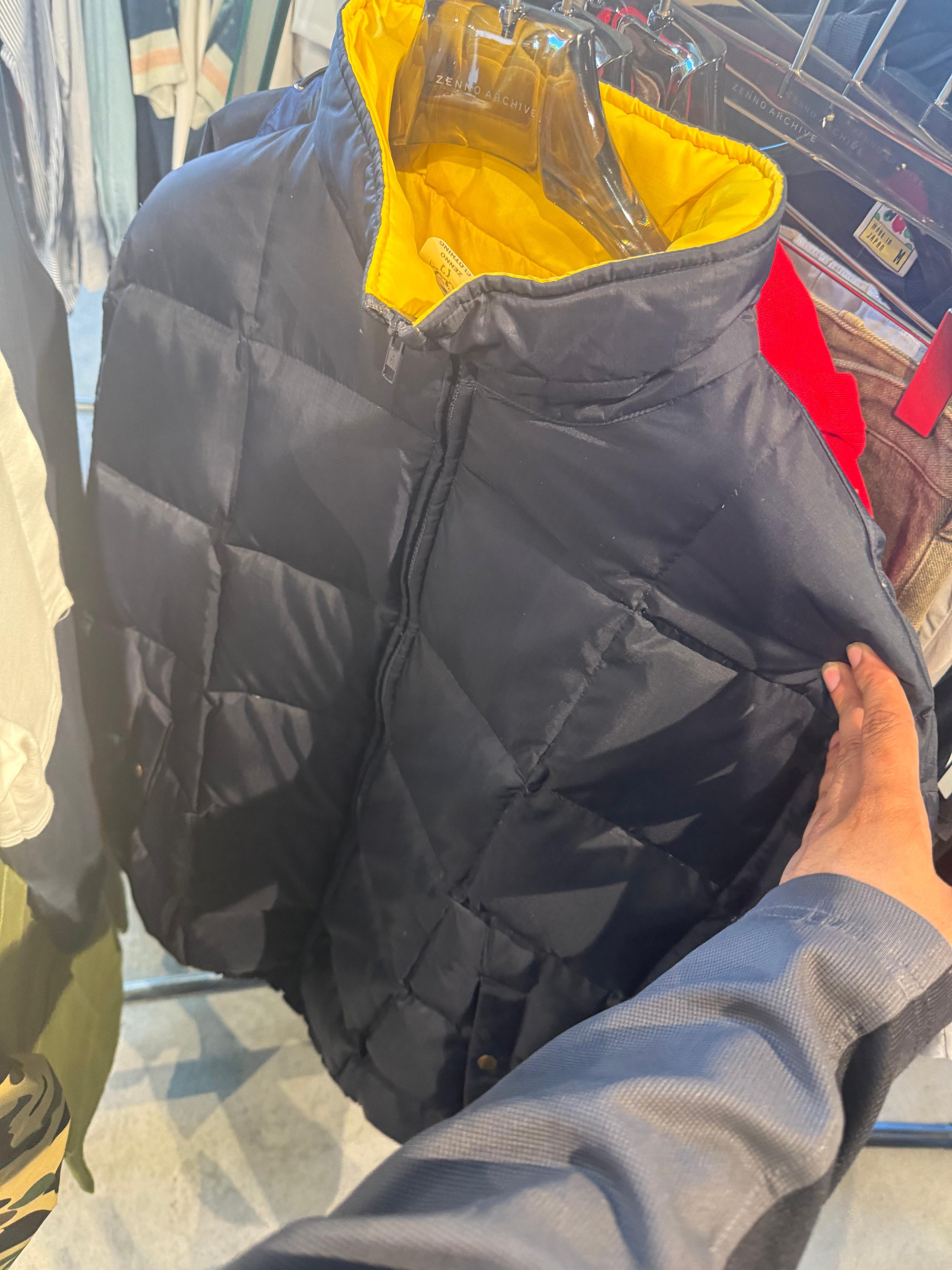 Yves Saint Laurent (YSL) 00s Down Puffer Jacket Navy (Size L)