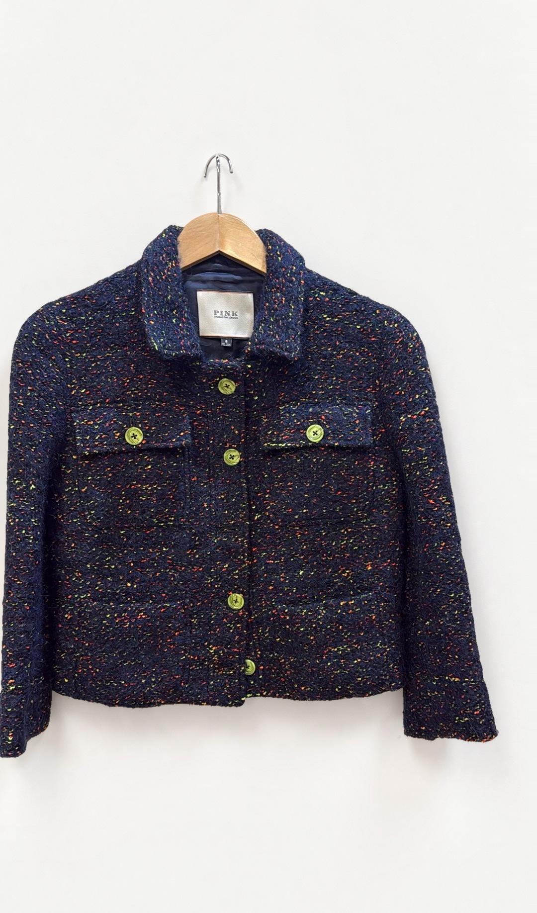 Thomas Pink Blue Tweed Jacket 8