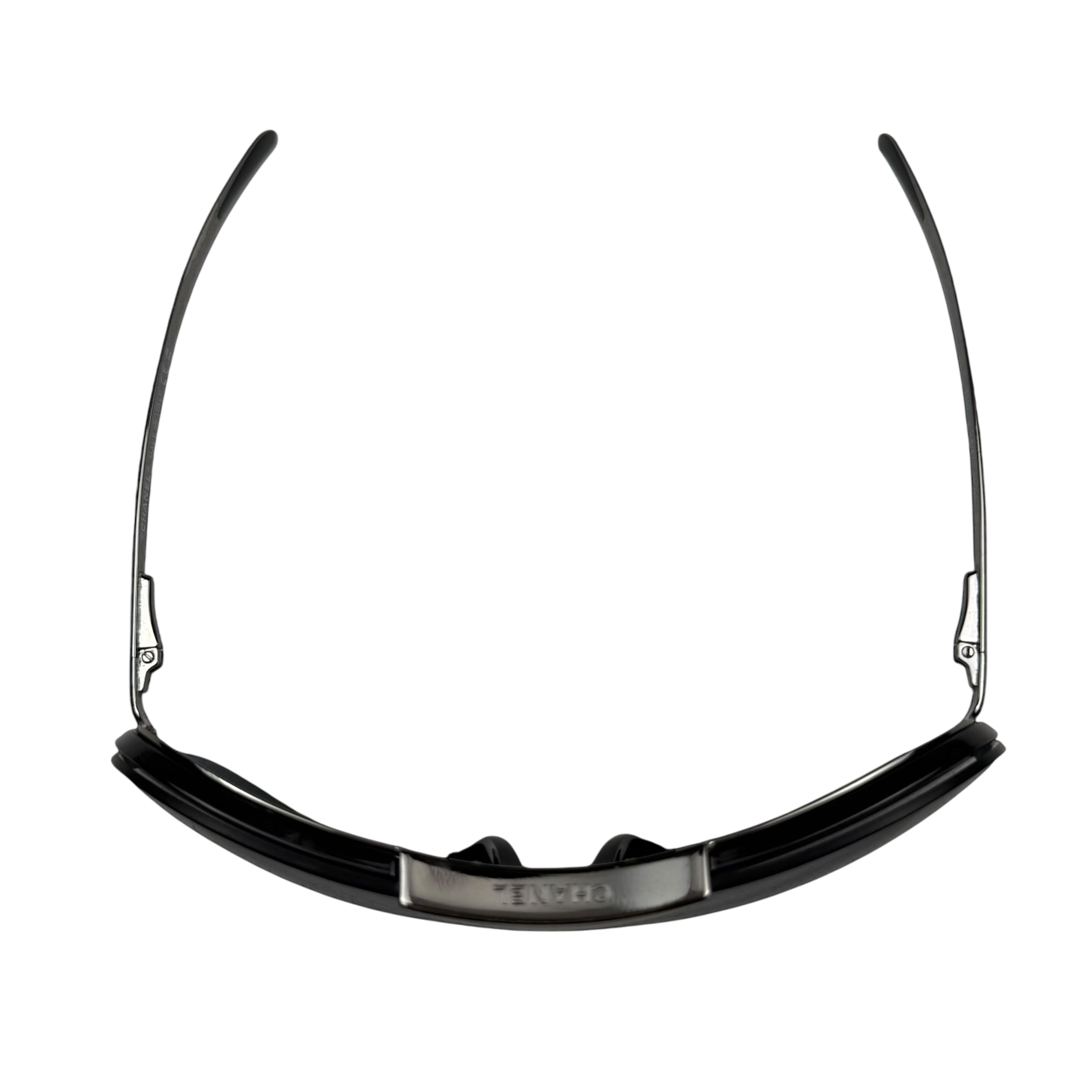 Chanel Rimless Shield Sunglasses Black/Petrol Blue thumbnail 2