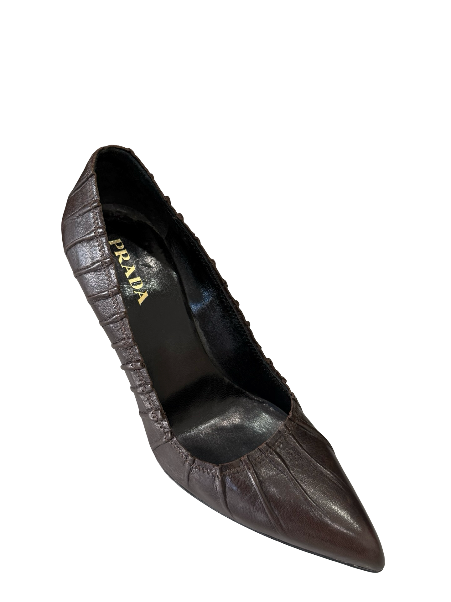 Prada Brown Heels 37 thumbnail 5