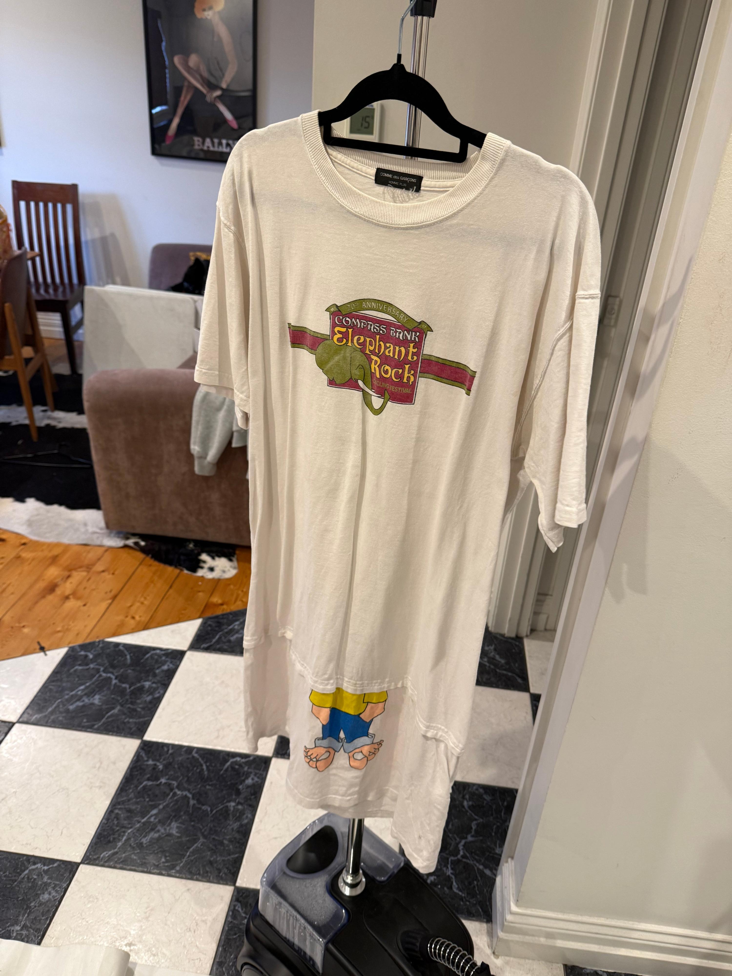 Comme Des Garçons (CDG) Homme Plus AD2011 Layered Long T-Shirt White (Fits S-M)