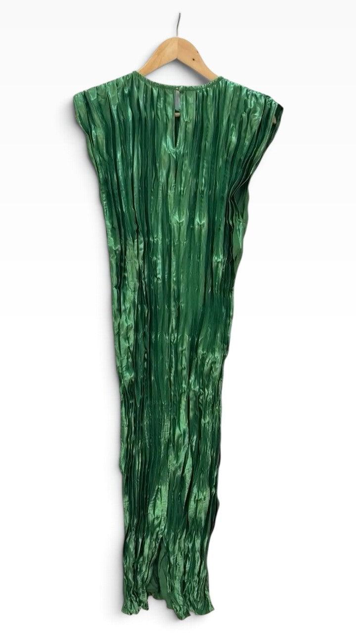 L'Idée Woman Green Pleated Maxi Dress 10 thumbnail 2
