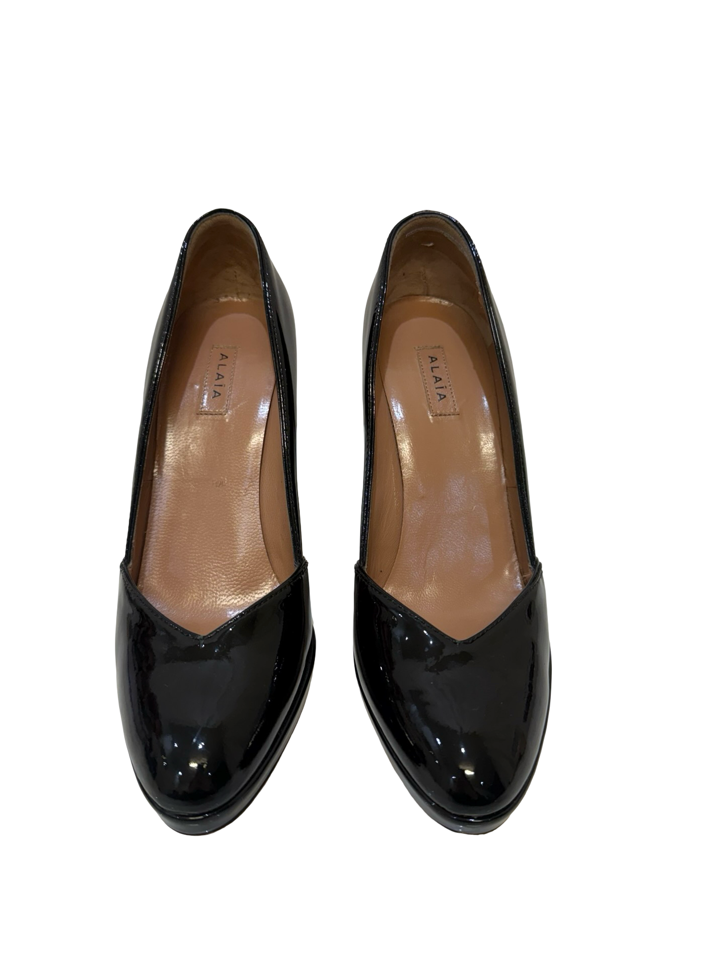 Alaia Black Patent Vintage Pumps 36 WB thumbnail 3