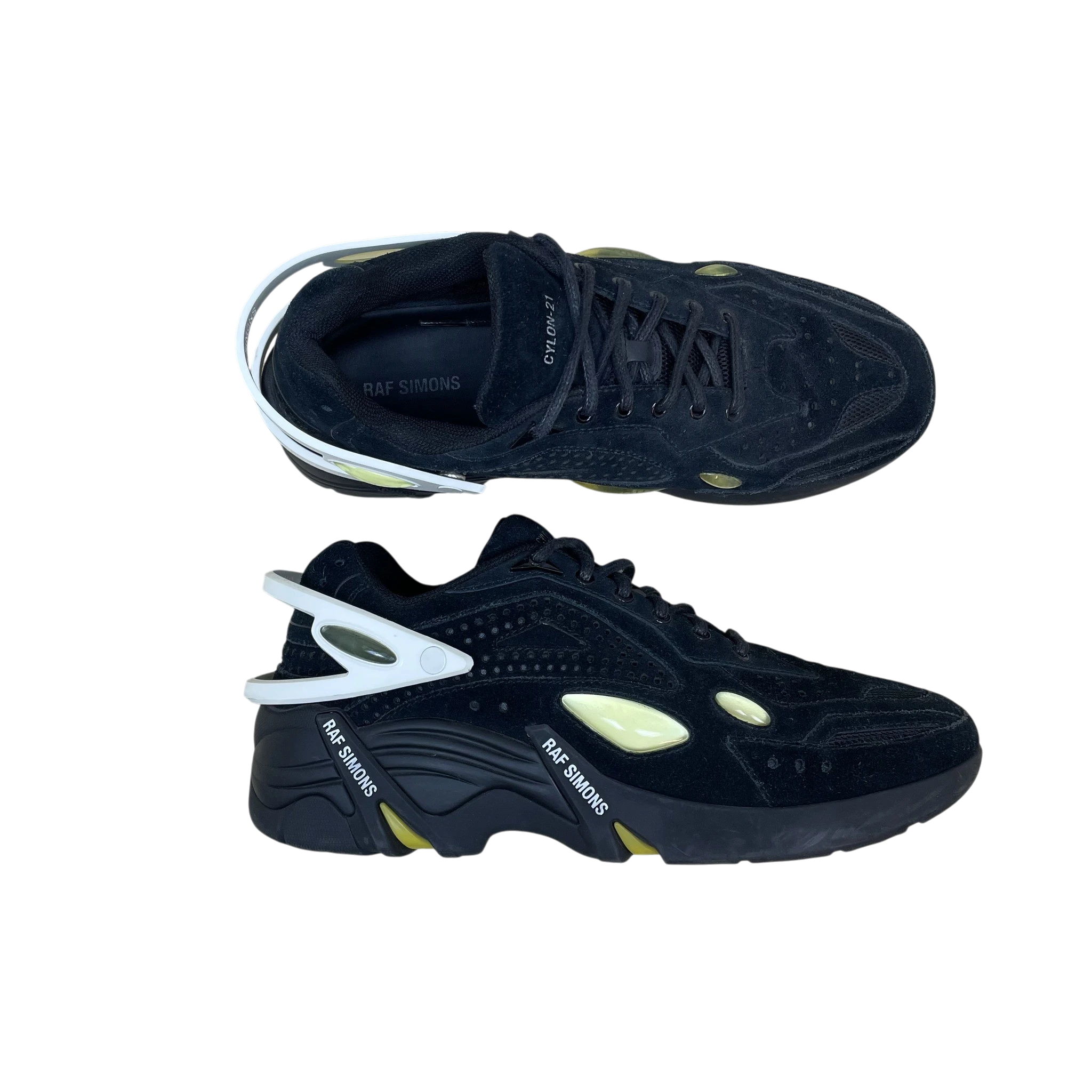 Adidas x Raf Simons Cylon-21 Suede Sneakers Black (Size EU42/US8.5)
