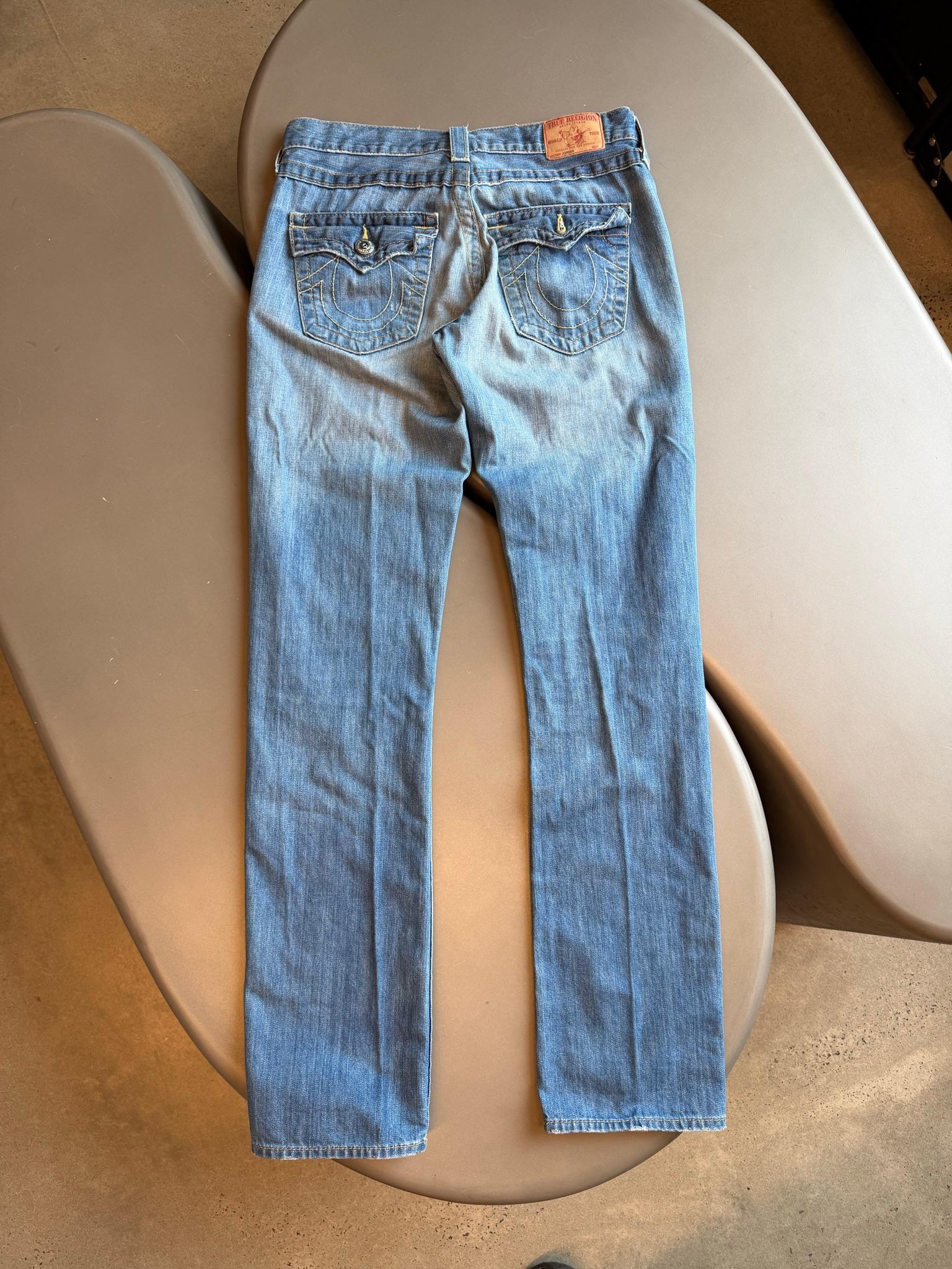 True Religion World Tour Section Jordan Jeans Blue (Size 27) thumbnail 4