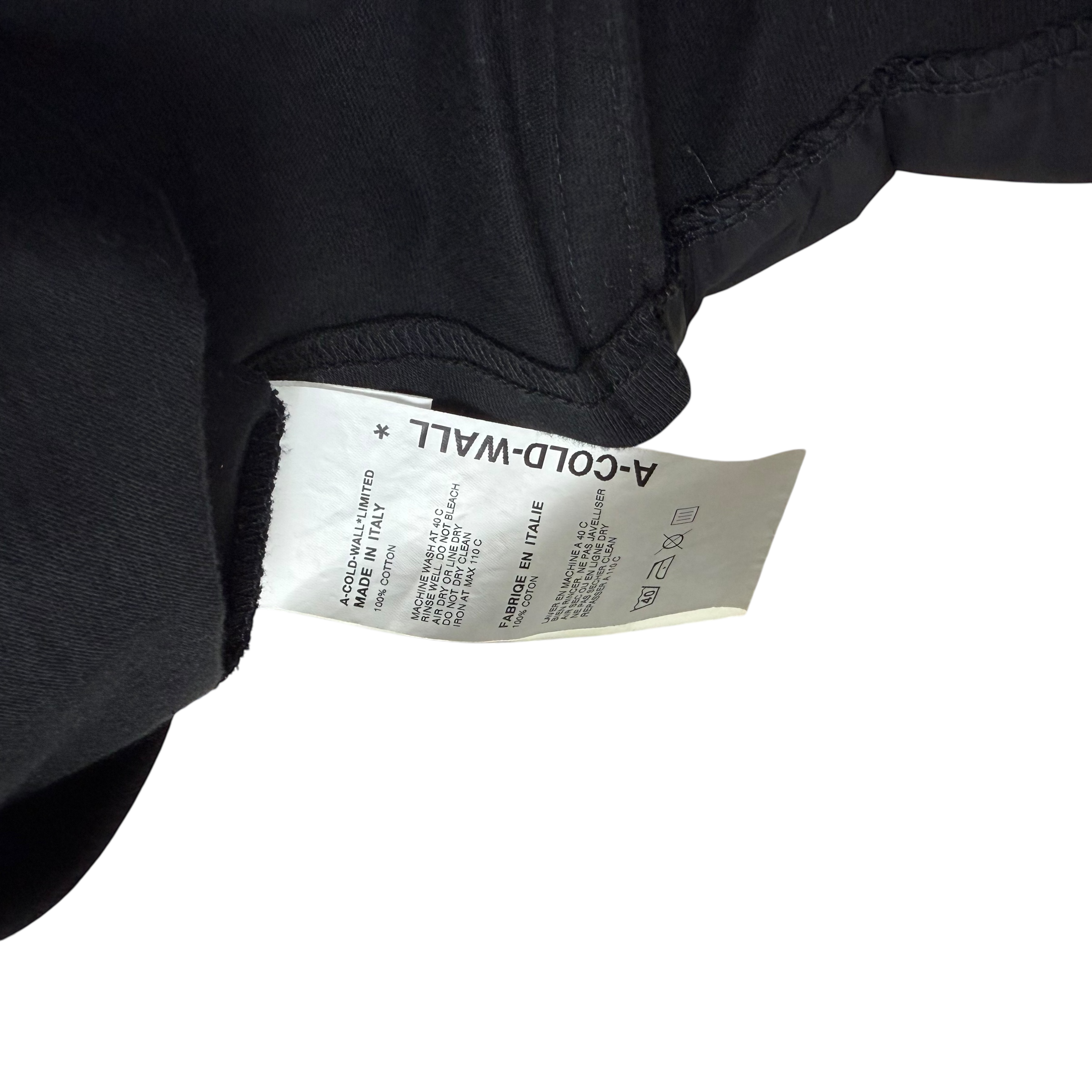 A-COLD-WALL* (ACW) Pocket T-shirt Black (Fits M-L) thumbnail 5