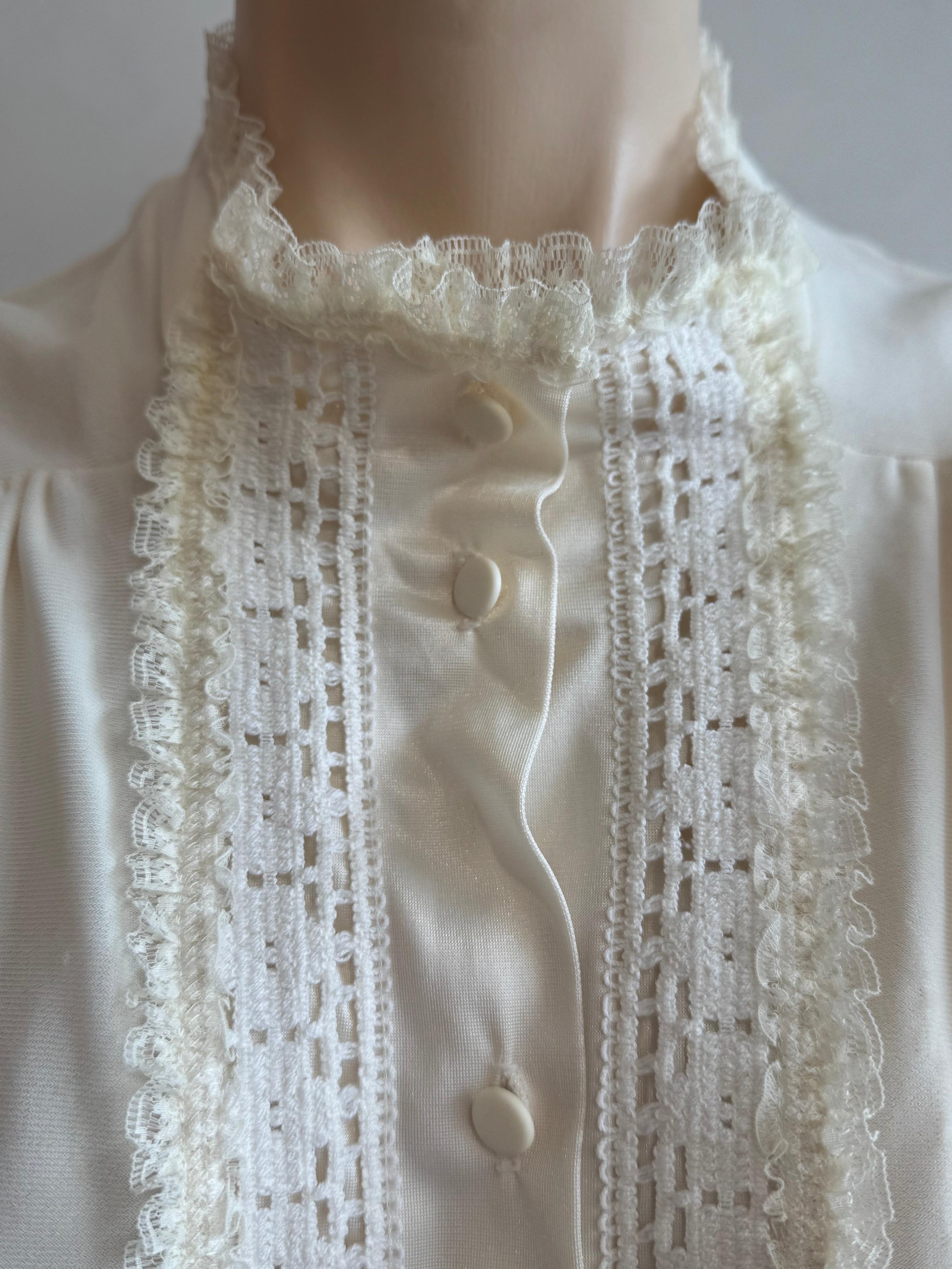Vintage Diamond Cut beige bed Shirtdress thumbnail 7